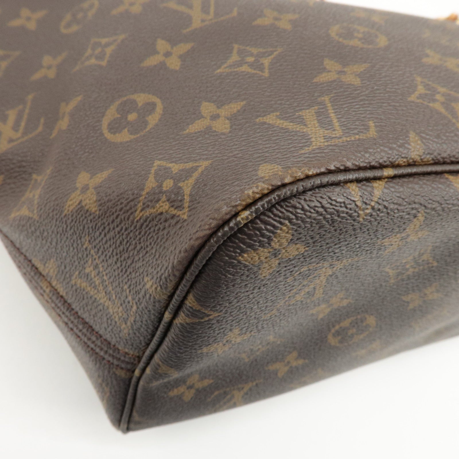 Louis Vuitton Monogram Neverfull MM Tote Bag Brown M40156 Used