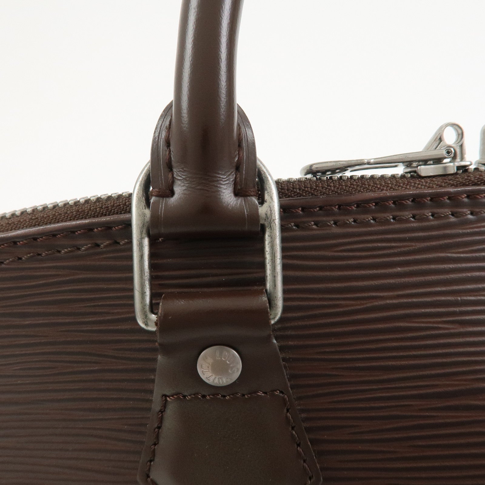 Louis Vuitton Epi Alma Hand Bag Hand Bag Mocha M5214D