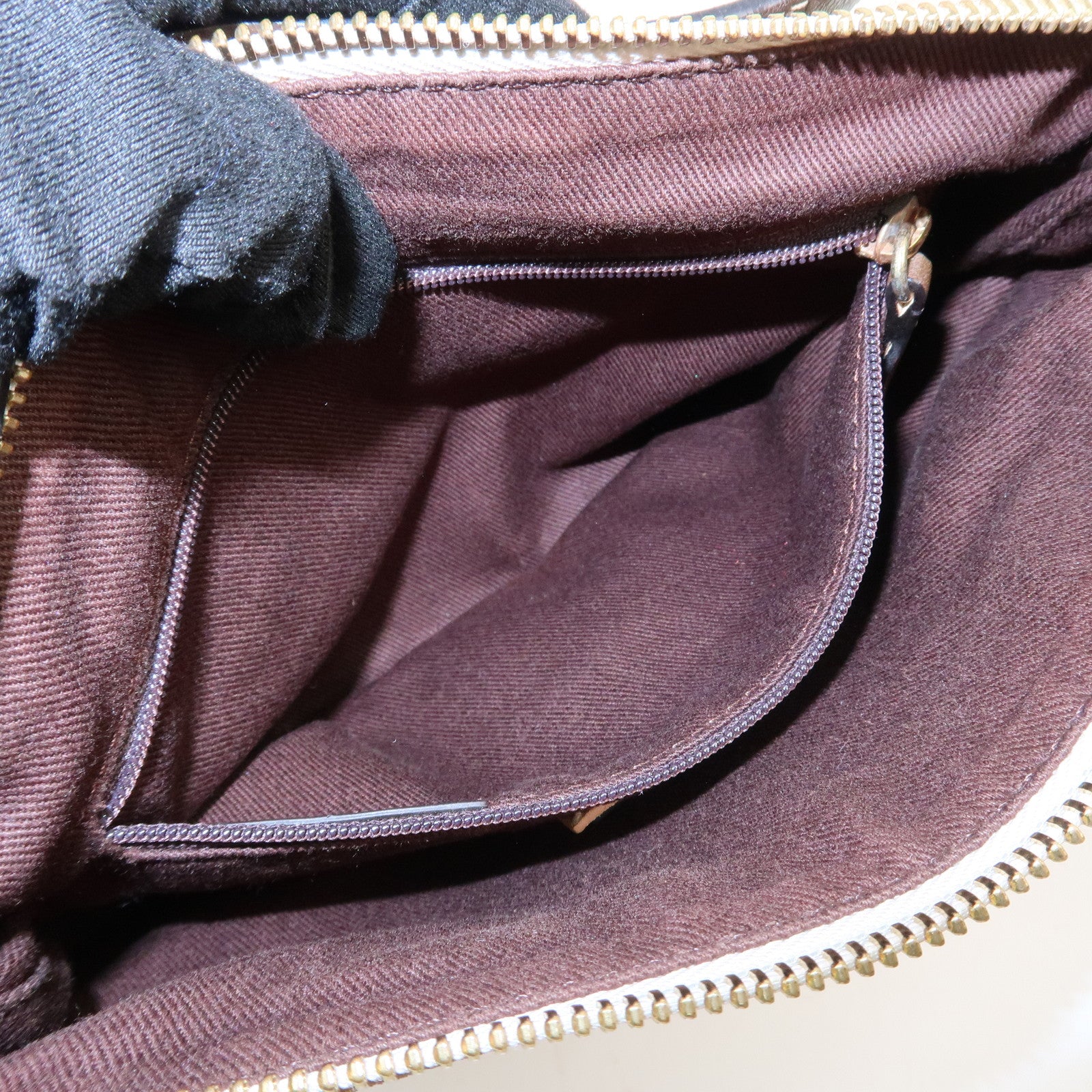 LOEWE Anagram Canvas Suede Leather Shoulder Bag 160th Anniverssary Used