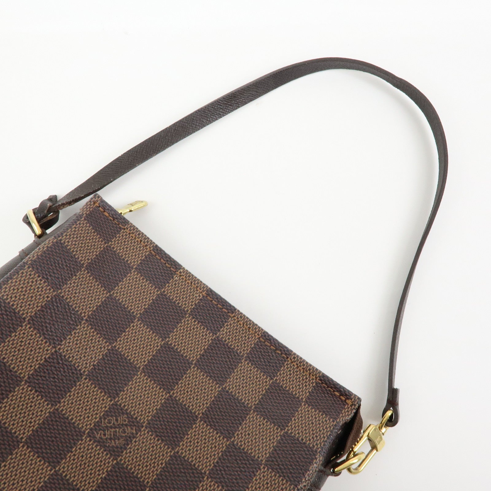 Louis Vuitton Damier Trousse Makeup Accessory Pouch Brown N51982