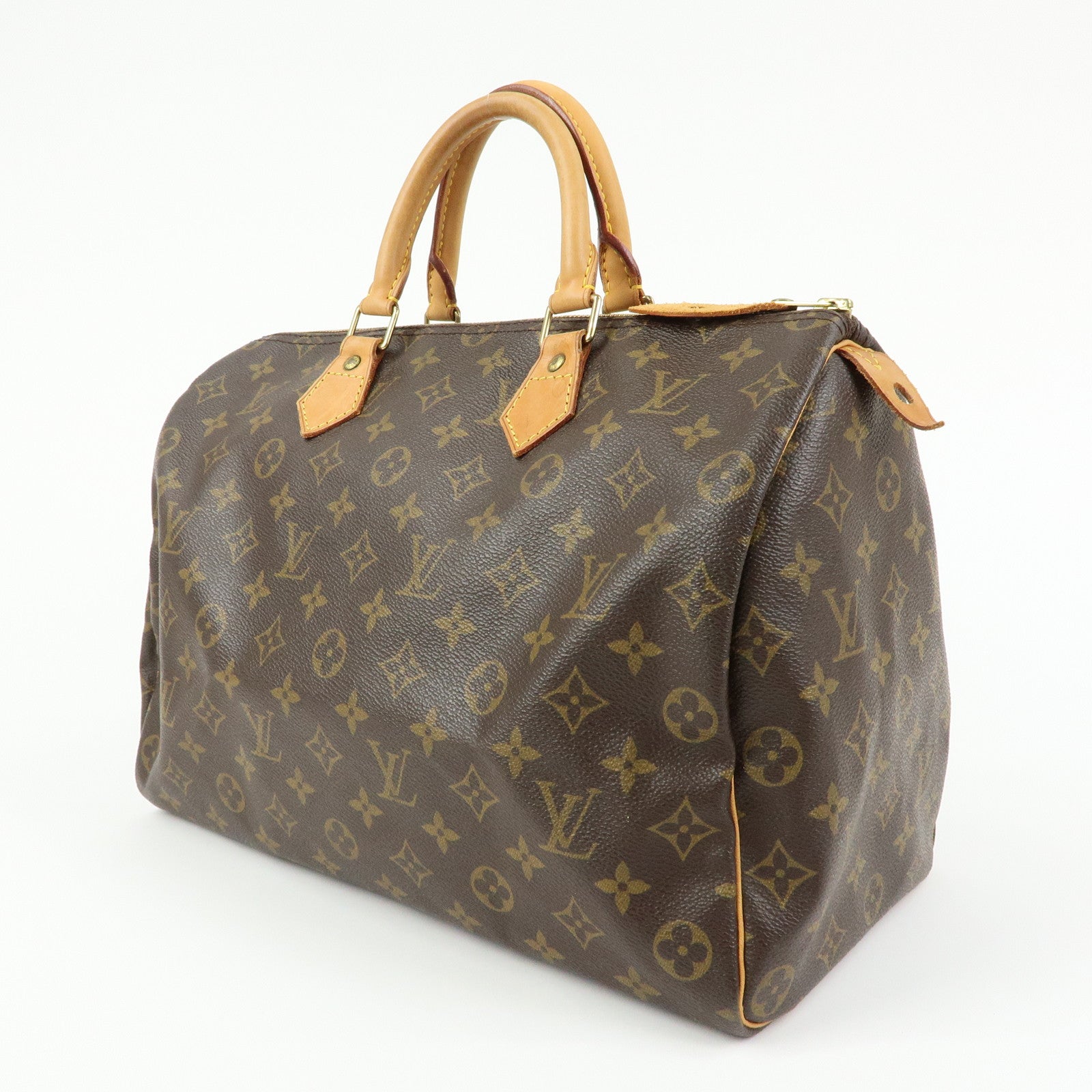 Louis Vuitton Monogram Speedy 35 Boston Bag Hand Bag Brown M41524