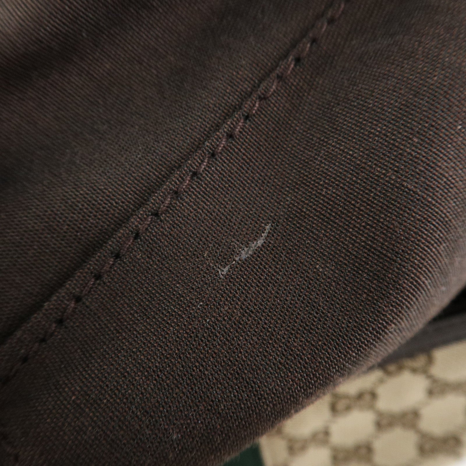 GUCCI Sherry GG Canvas Leather Shoulder Bag Beige 388921 Used