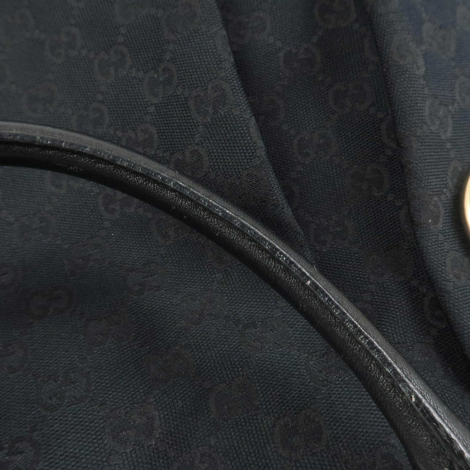 GUCCI Sukey Interlocking G GG Canvas Leather Shoulder Bag 211943