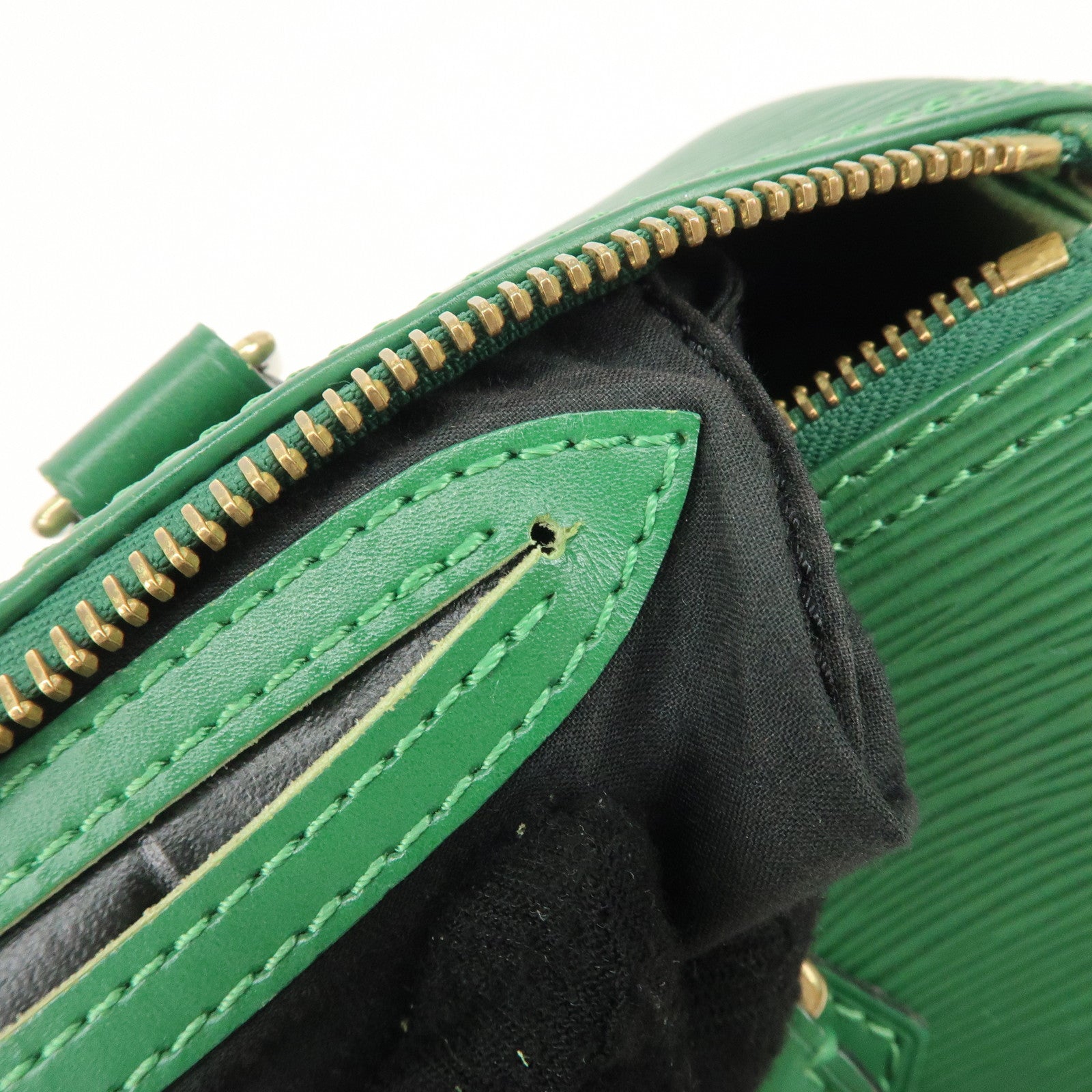 Louis Vuitton Epi Speedy 30 Hand Bag Boston Bag Borneo Green M43004 Used