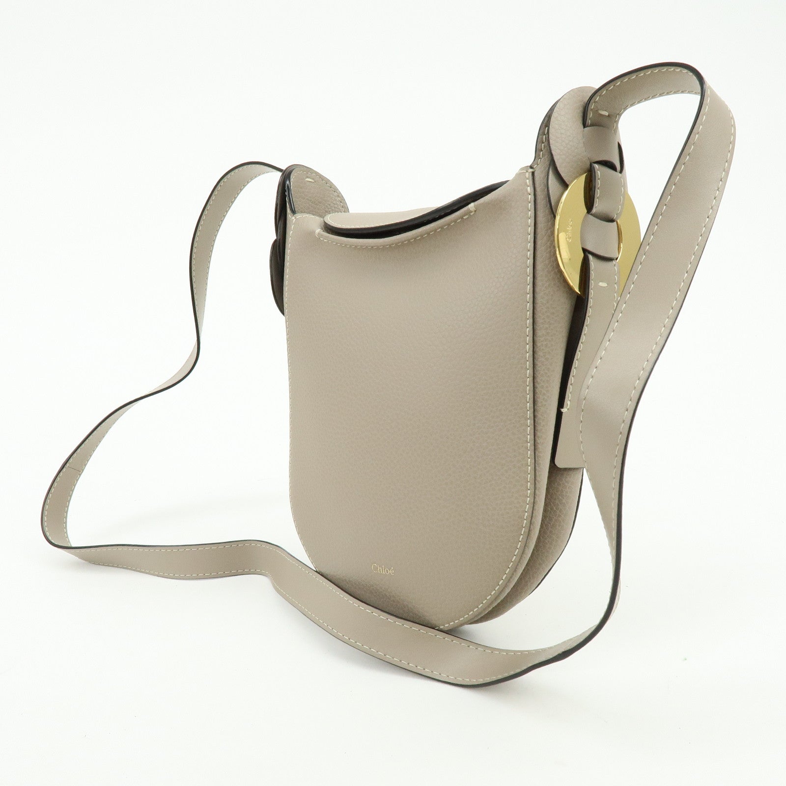 Chloe Darryl Calf Leather Shoulder Bag Crossboday Bag Greige