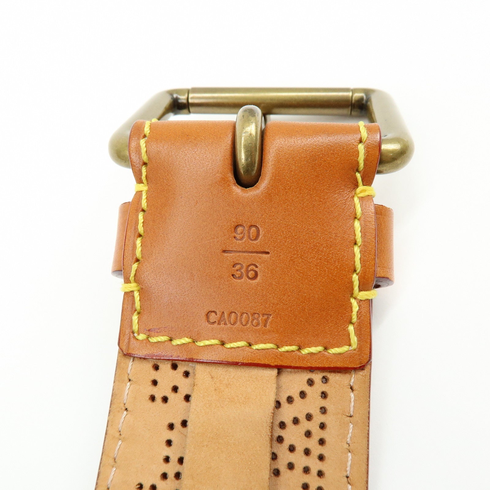 Louis Vuitton Monogram Ceinture Perforee Belt 90/36 Brown M6939