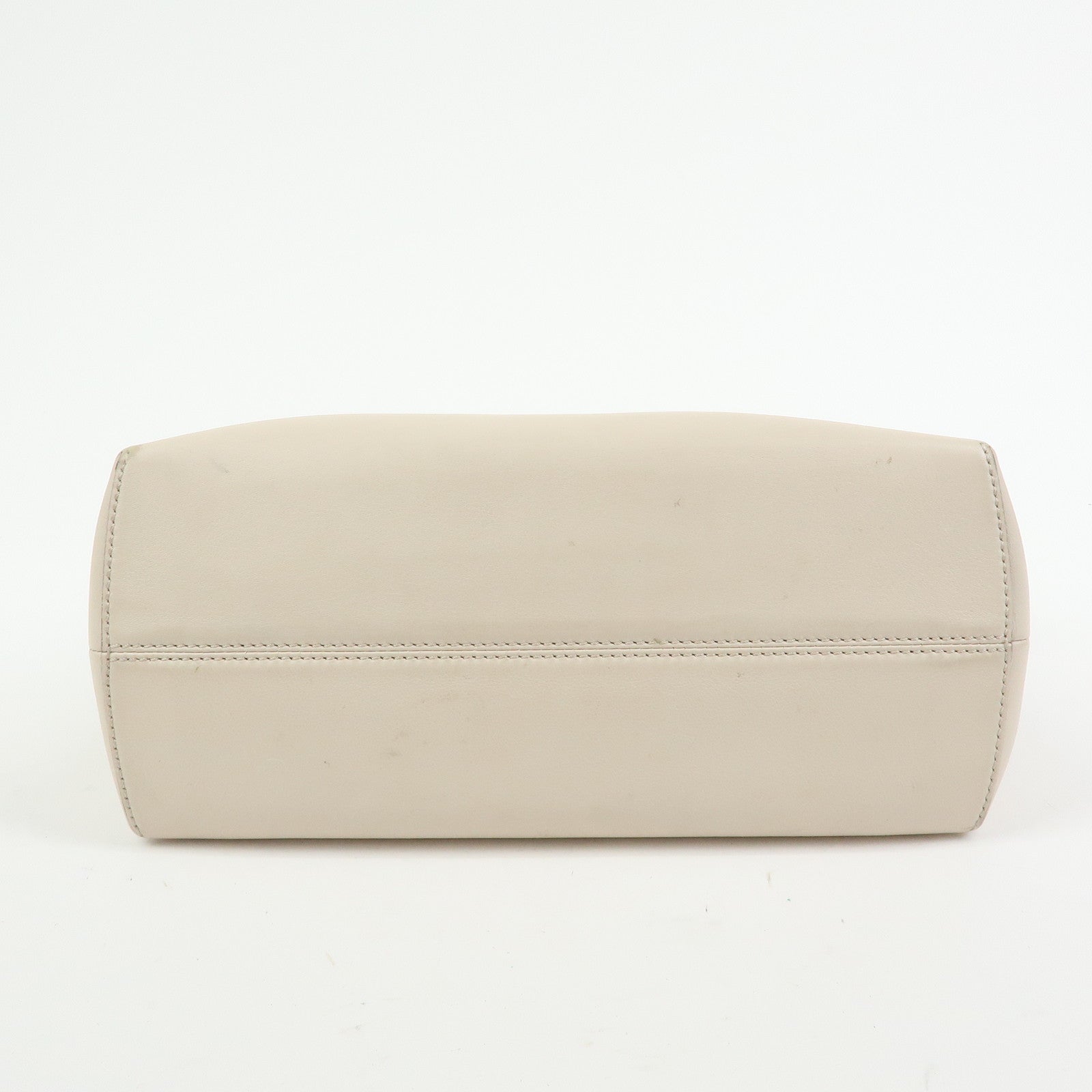 FENDI By The Way Leather Medium 2Way Hand Shoulder Bag Ivory 8BL124