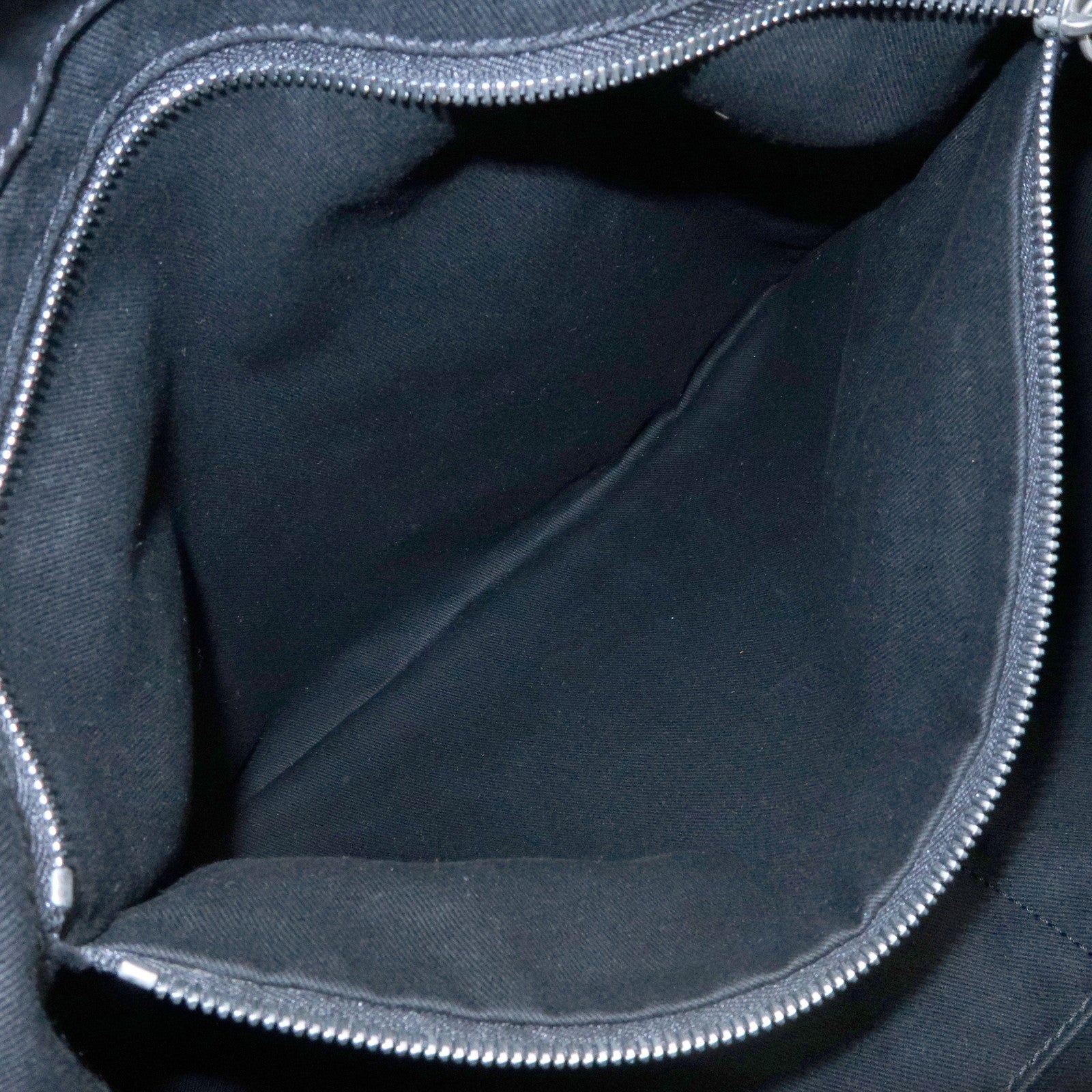 CELINE Boogie Bag Leather Hand Bag Tote Bag Black Silver
