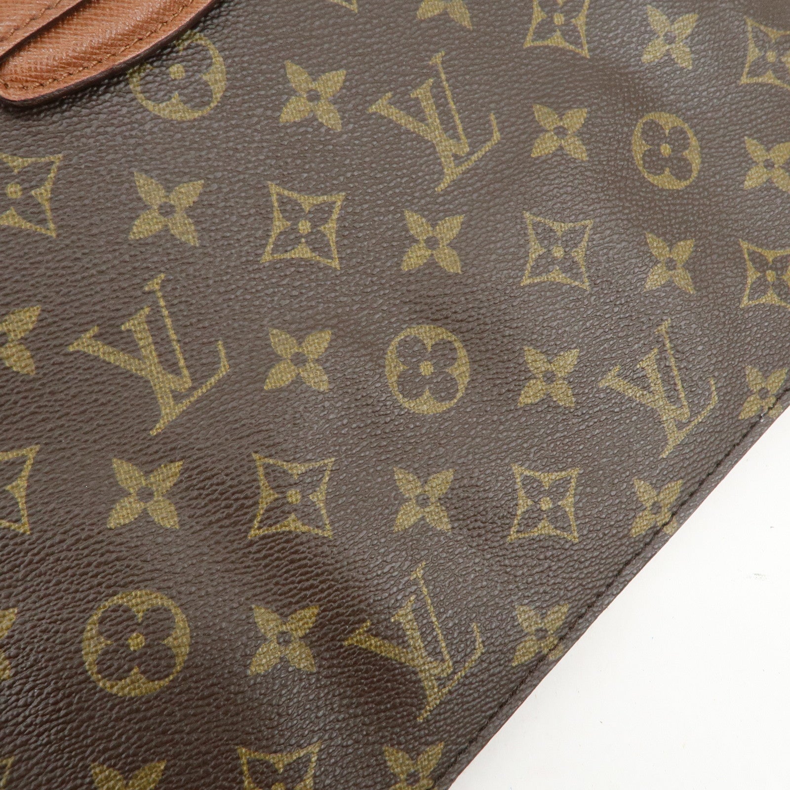 Louis Vuitton Monogram Courcelles Shoulder Bag Brown M51375