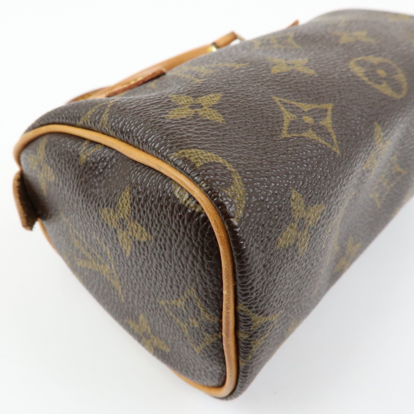 Louis Vuitton Monogram Mini Speedy Hand Shoulder Bag Brown M41534