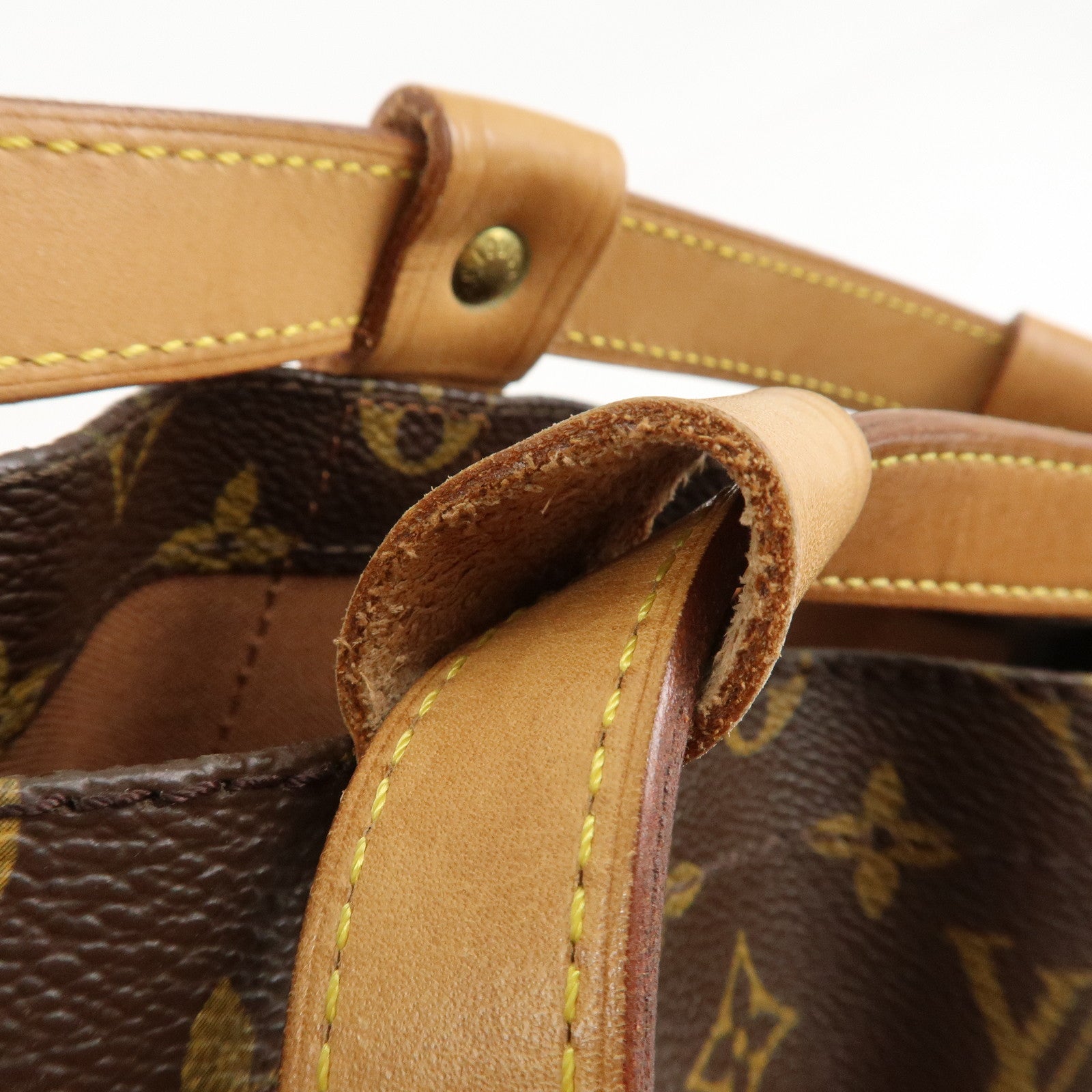 Louis Vuitton Monogram Randonnee PM Laundry Bag Brown M42243 Used