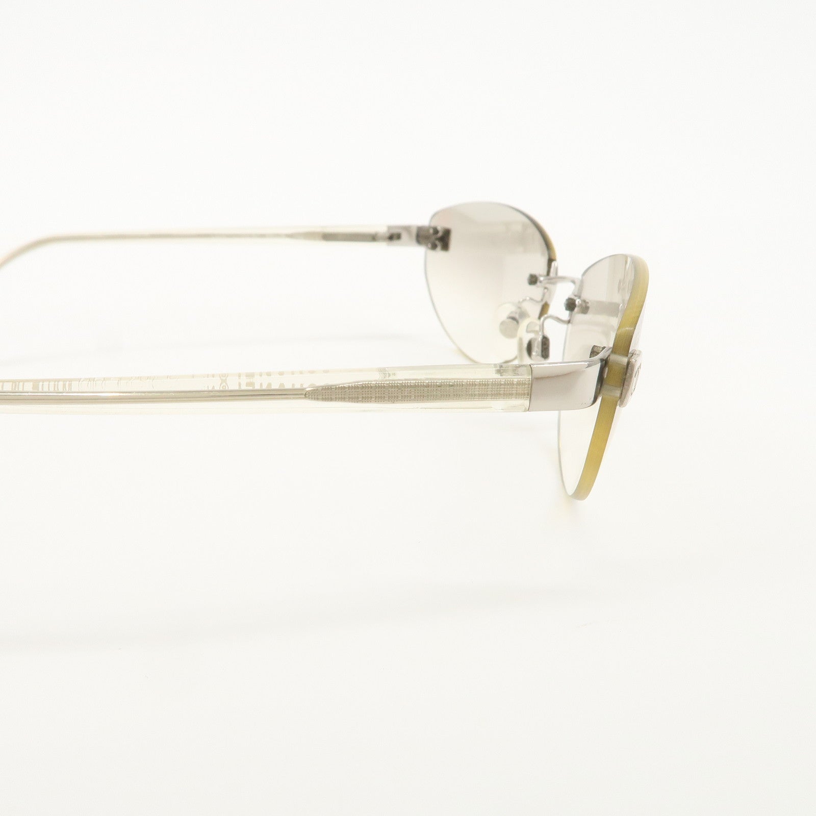 CHANEL COCO Mark Plastic Clear Sunglasses 4069 c.124 124/61 58□18 130 Used