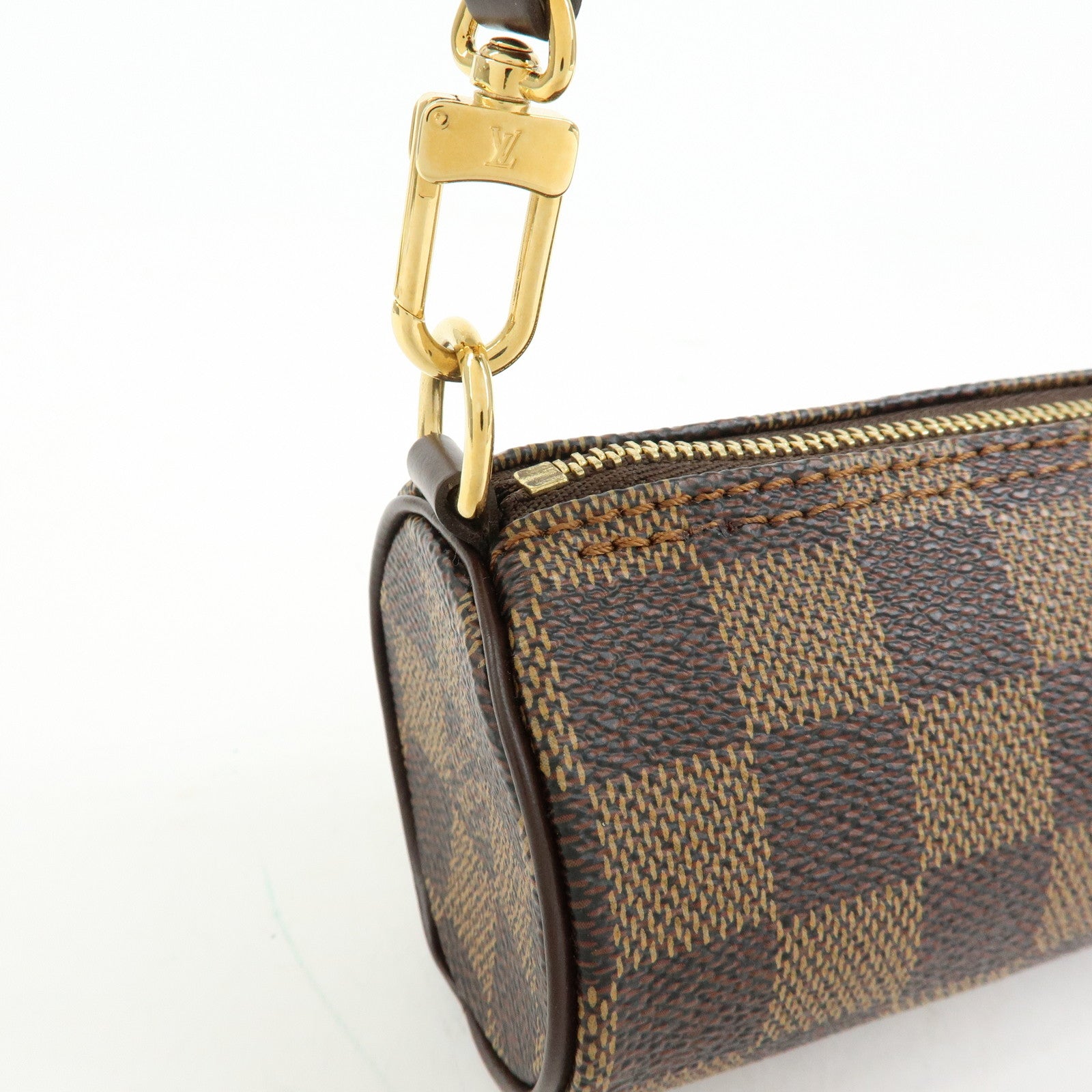 Louis Vuitton Damier Ebene Mini Pouch for Papillon Bag Brown