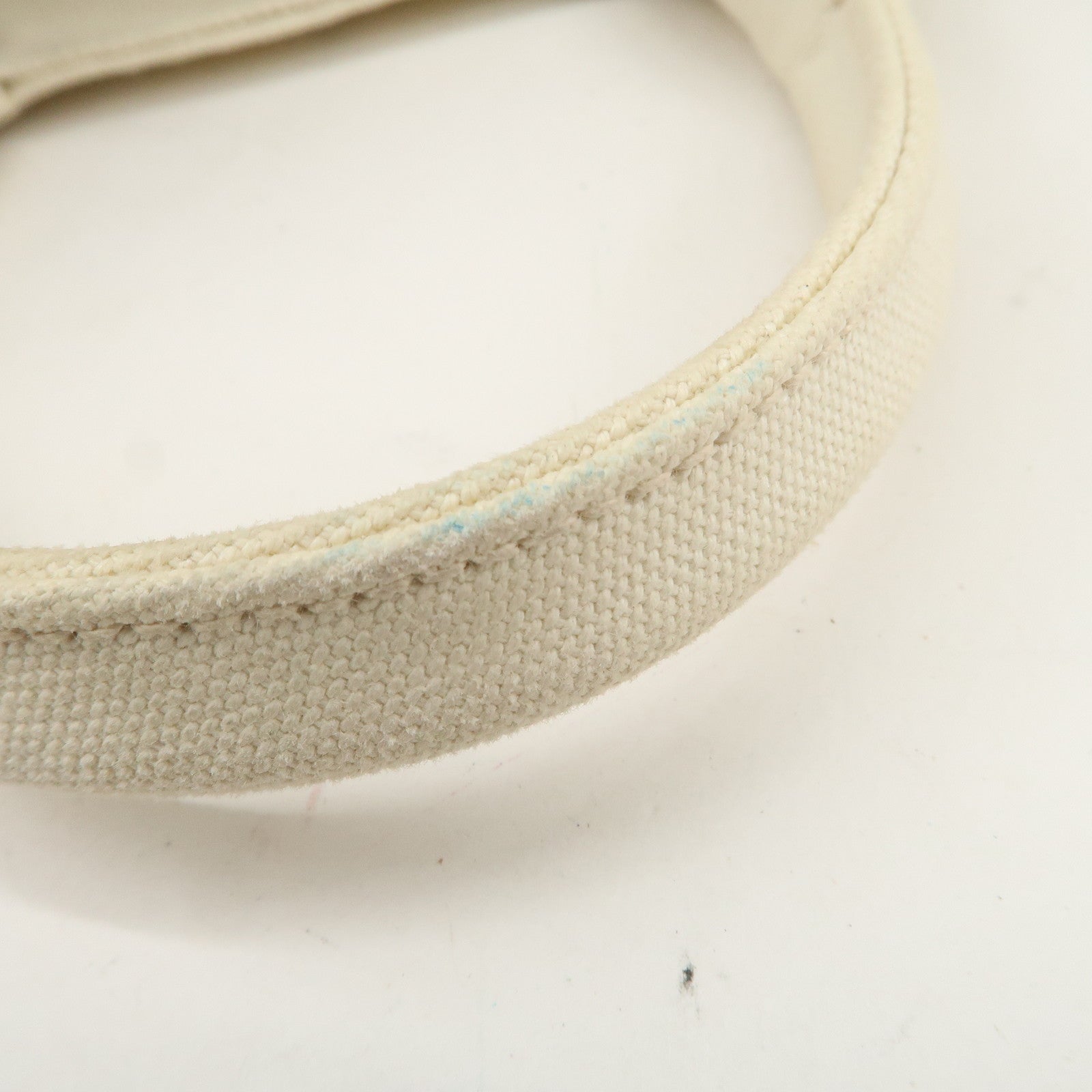 PRADA Canapa Mini Canvas 2Way Hand Shoulder Bag Ivory B2439G
