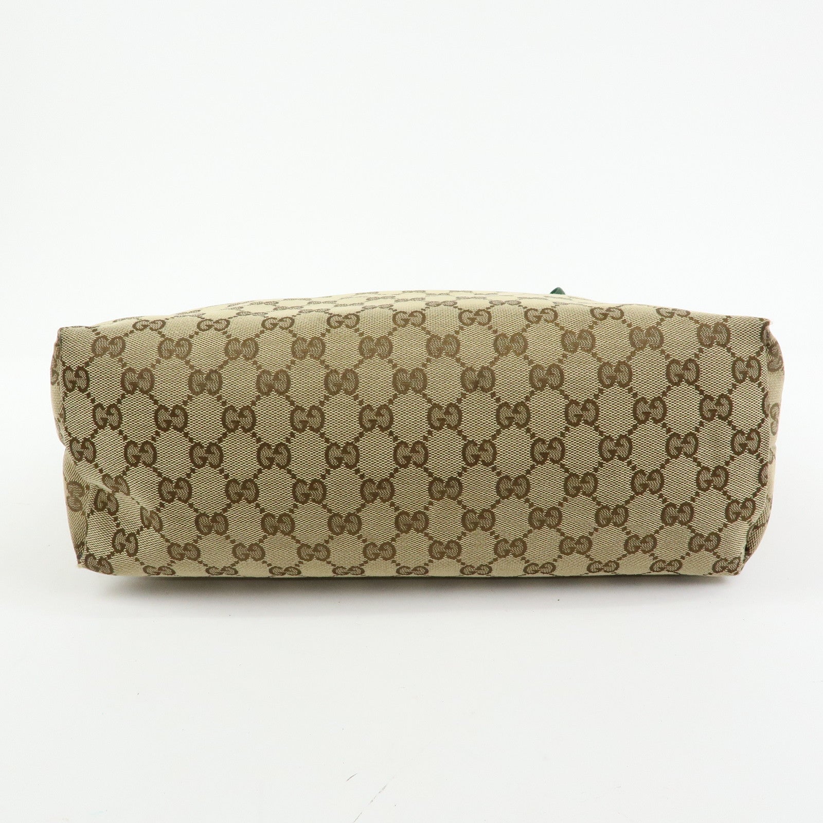 GUCCI Sherry GG Canvas Leather Shoulder Crossbody Bag Beige189751