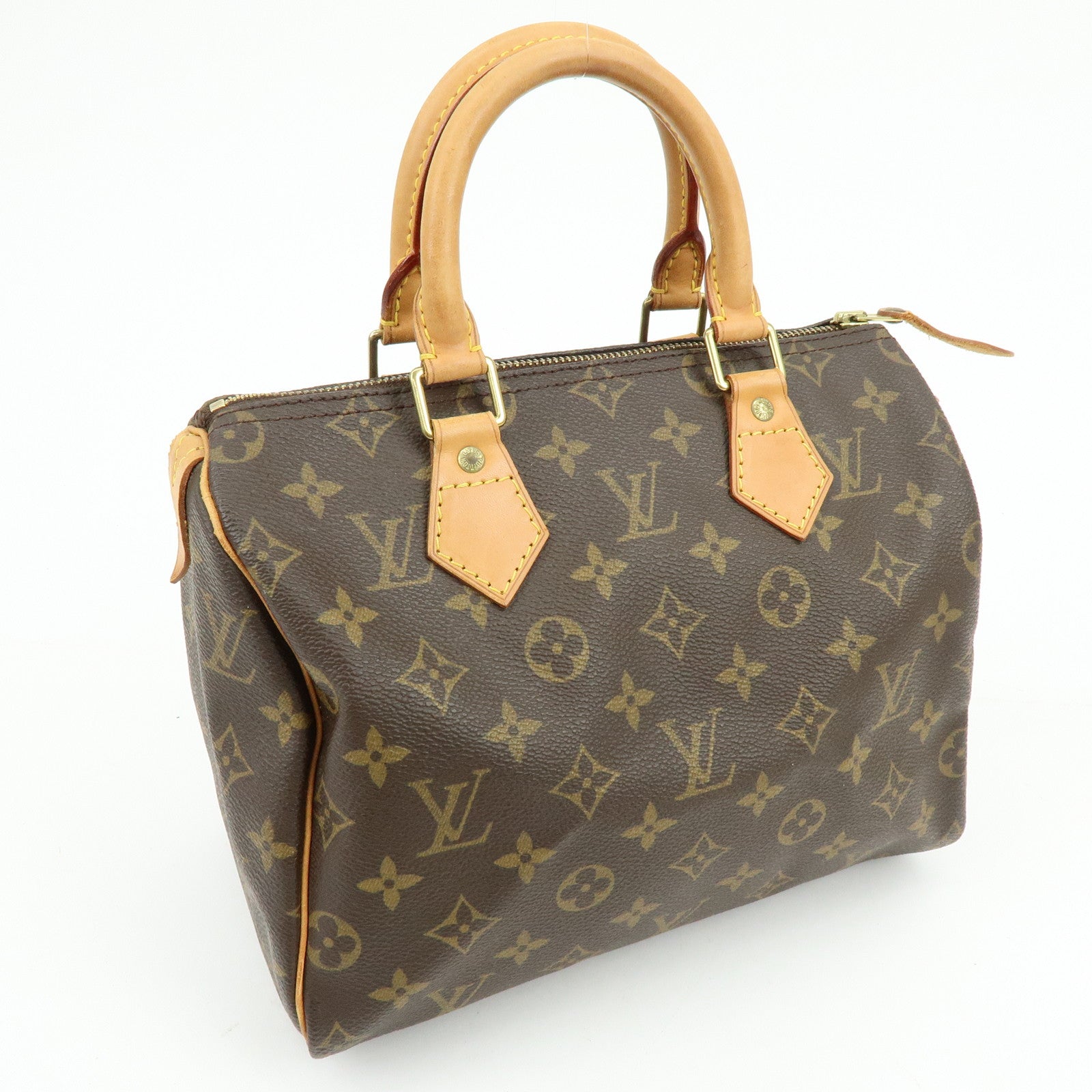 Louis Vuitton Monogram Speedy 25 Boston Bag Hand Bag Brown M41528