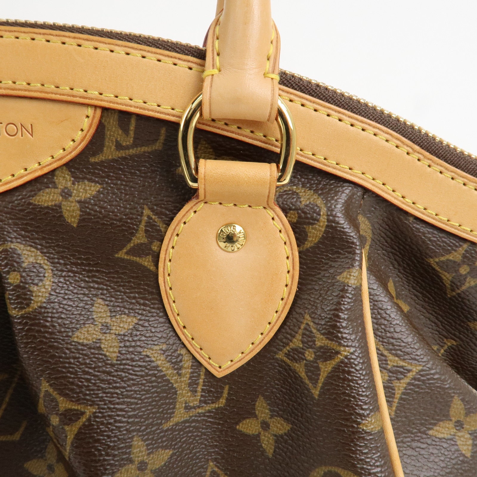 Louis Vuitton Monogram Tivoli PM Hand Bag Brown M40143