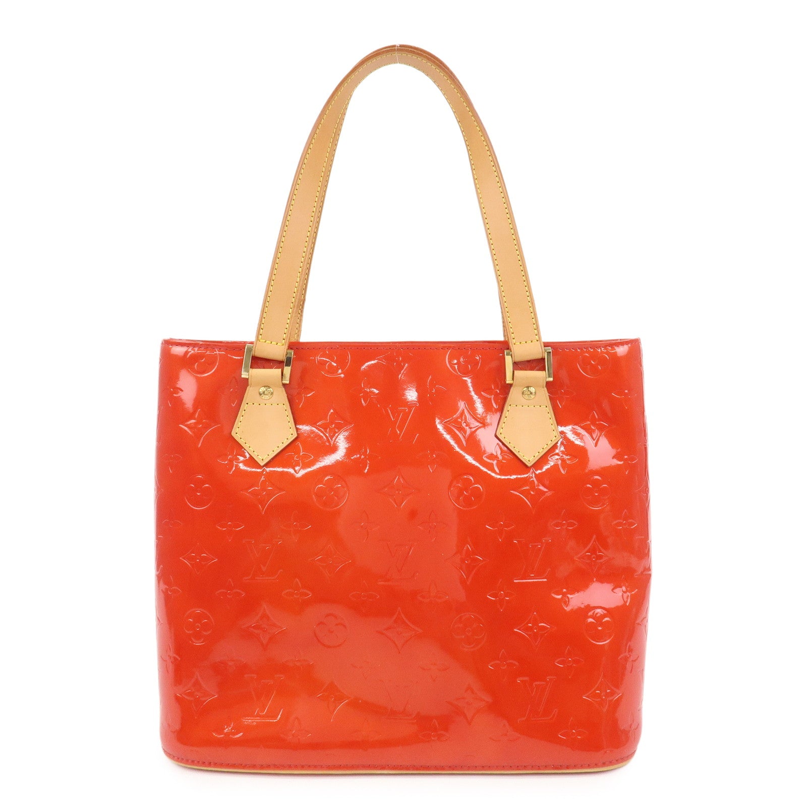 Louis Vuitton Monogram Vernis Leather Houston Hand Bag RougeM91092