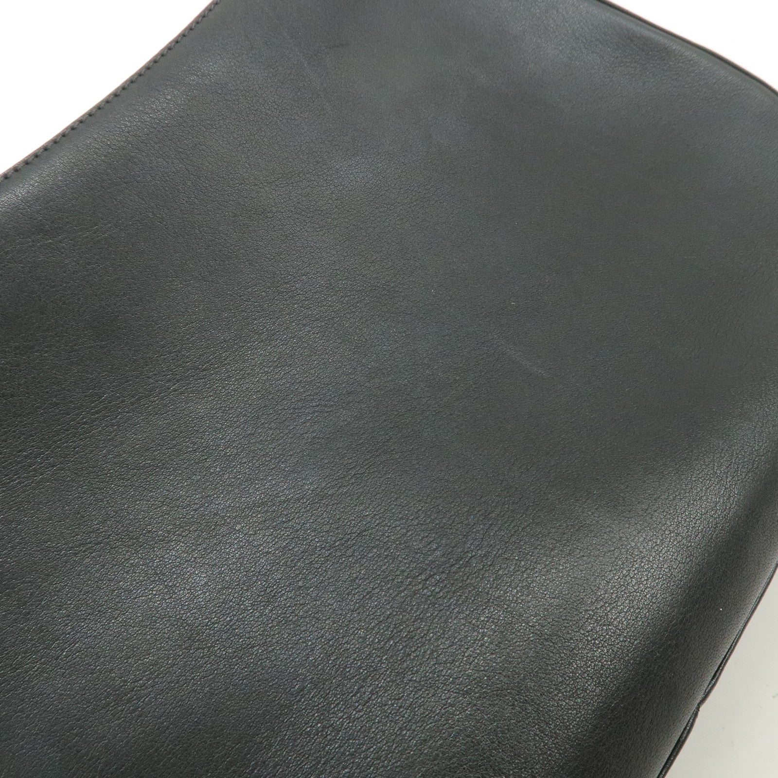 LOEWE Anagram Leather Shoulder Bag Hand Bag Black Used