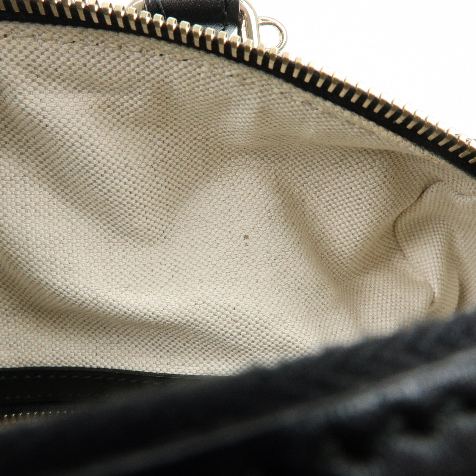 GUCCI Diamante Sherry Canvas Leather 2Way Boston Bag Beige 269876