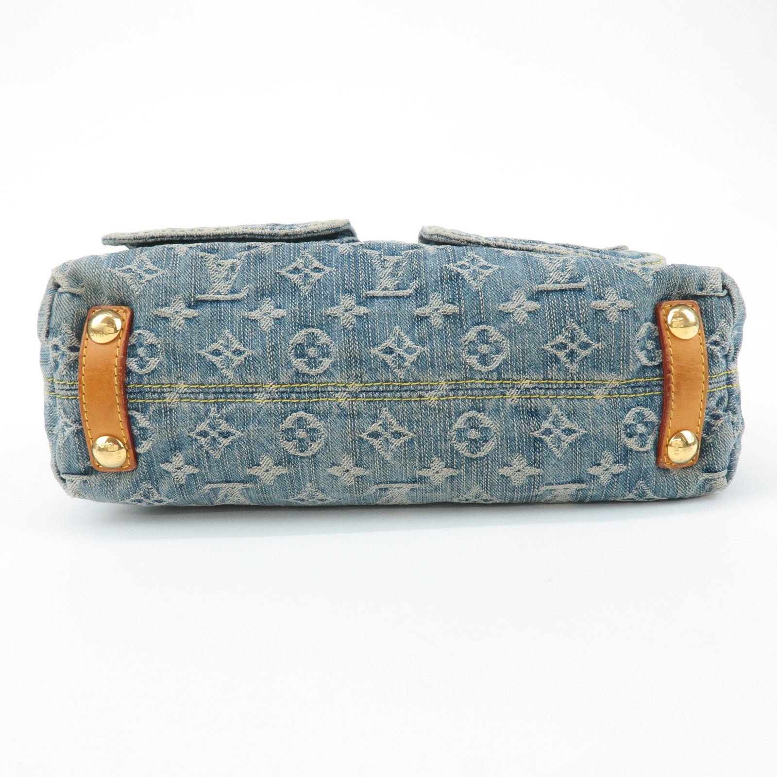 Louis Vuitton Monogram Denim Baggy PM 2Way Shoulder Bag M95049 Used