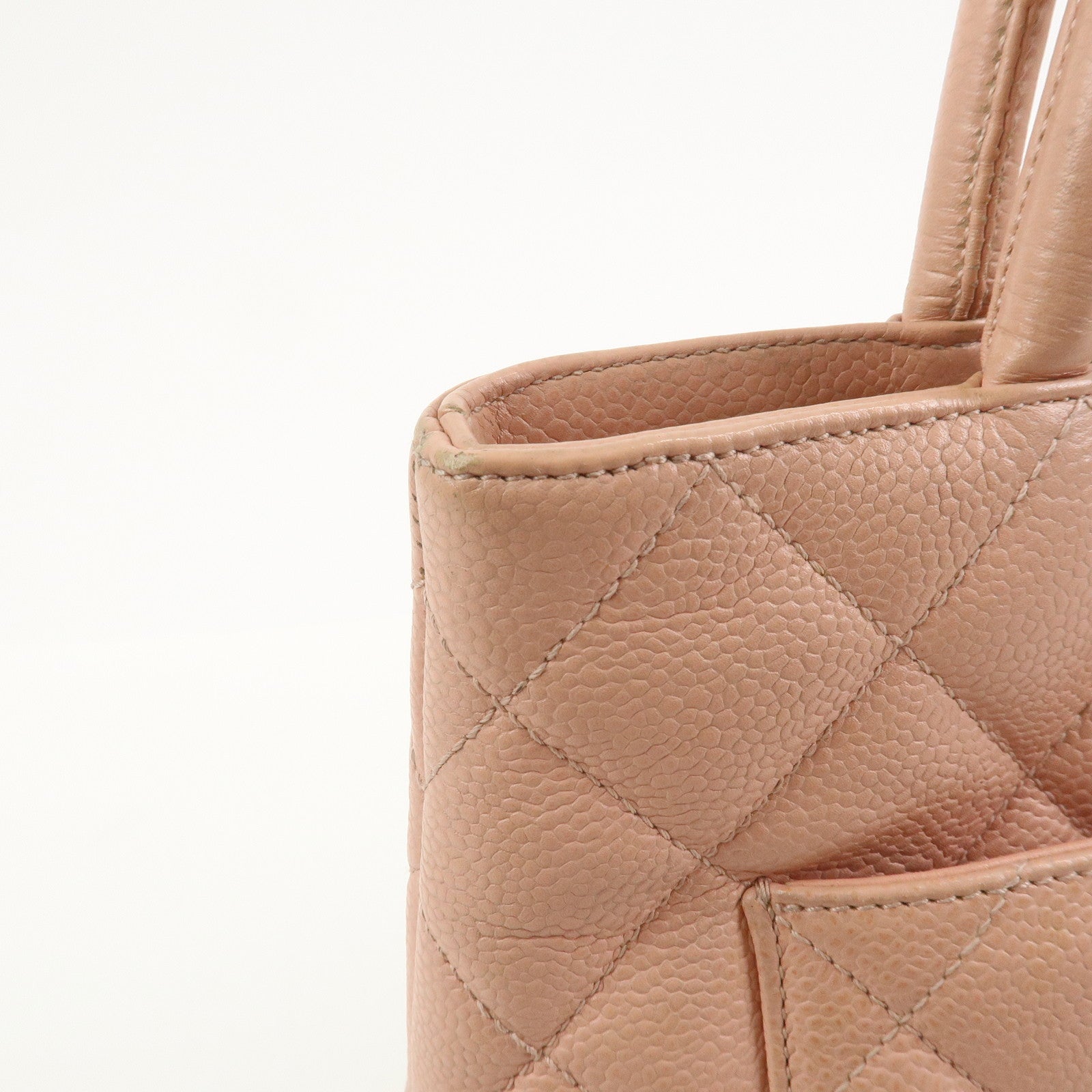 CHANEL Matelasse COCO Mark Medallion Tote Bag Hand Bag Pink A01804