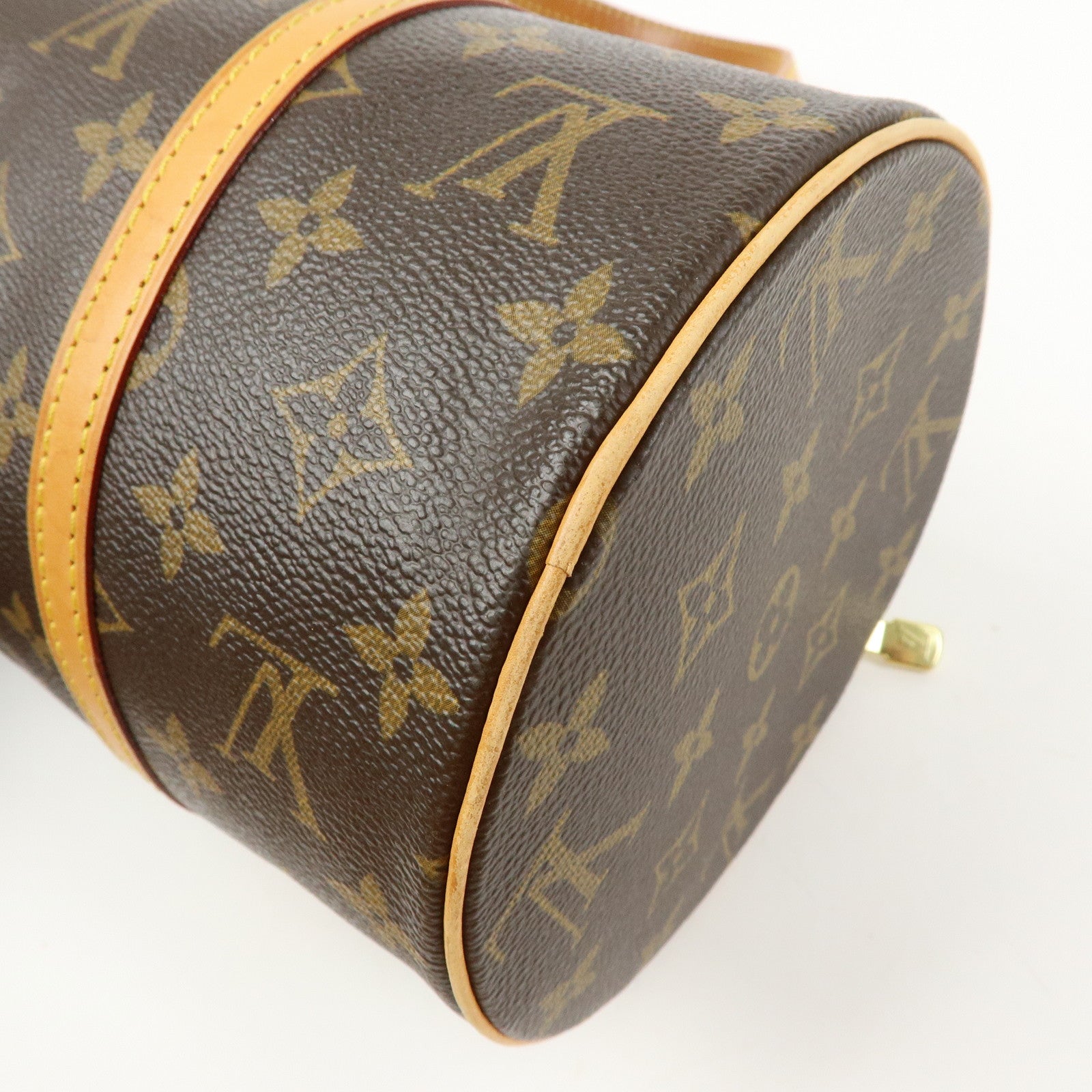 Louis Vuitton Monogram Papillon 30 Hand Bag Brown M51385