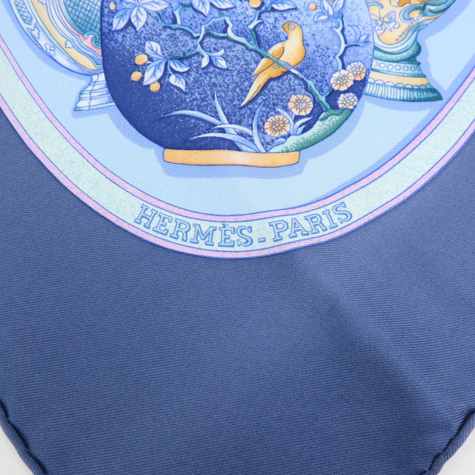 Hermes Carre 90 Silk 100% Scarf Pourvu qu'on ait l'ivresse Navy