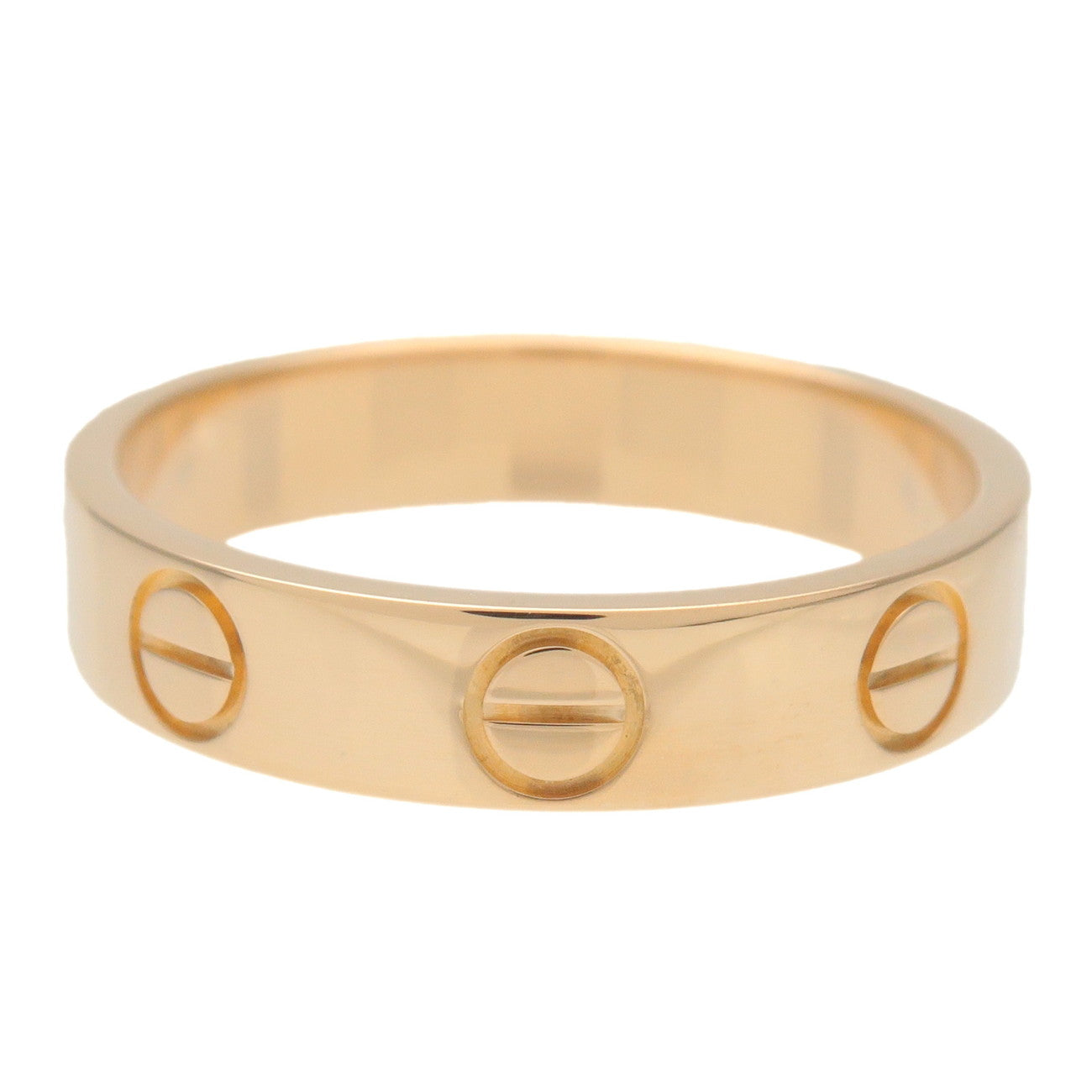 Cartier Mini Love Ring K18YG 750YG Yellow Gold #47 US4-4.5 EU47 Used