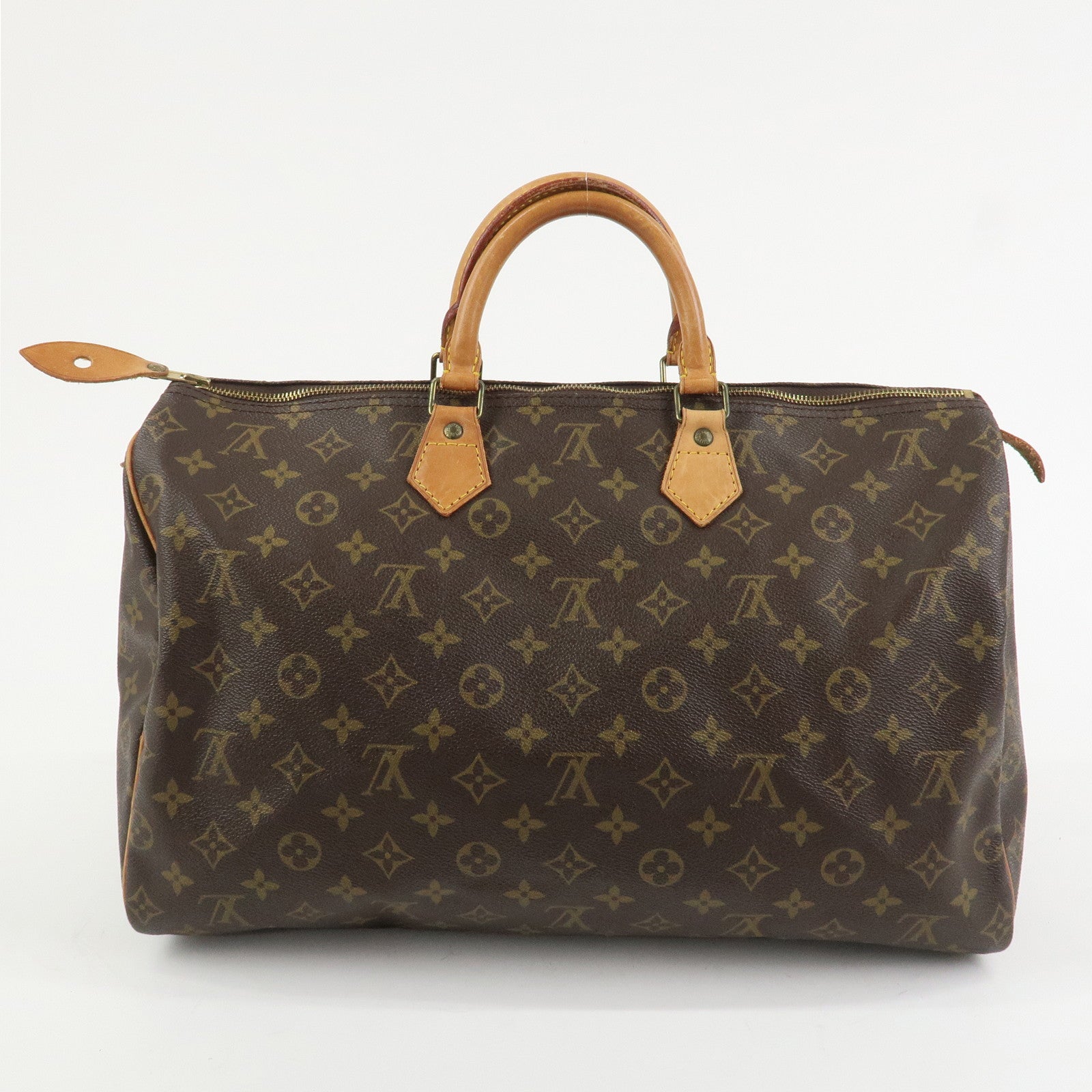 Louis Vuitton Monogram Speedy 40 Hand Bag Boston Bag Brown M41522