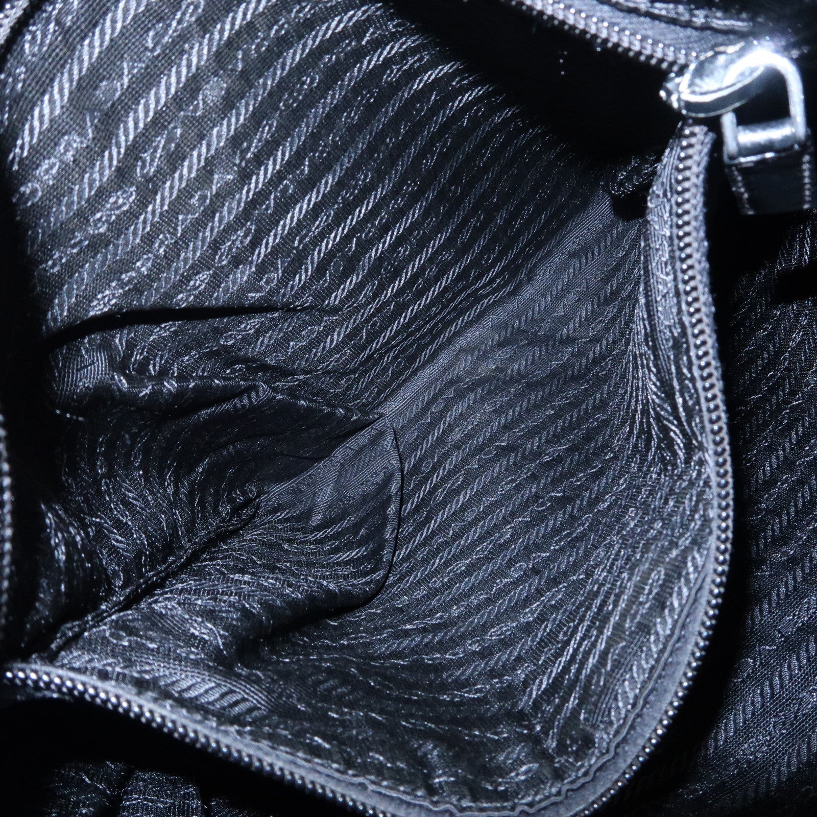 PRADA Triangle Logo Nylon Leather Shoulder Bag Crossbody Bag VA0348