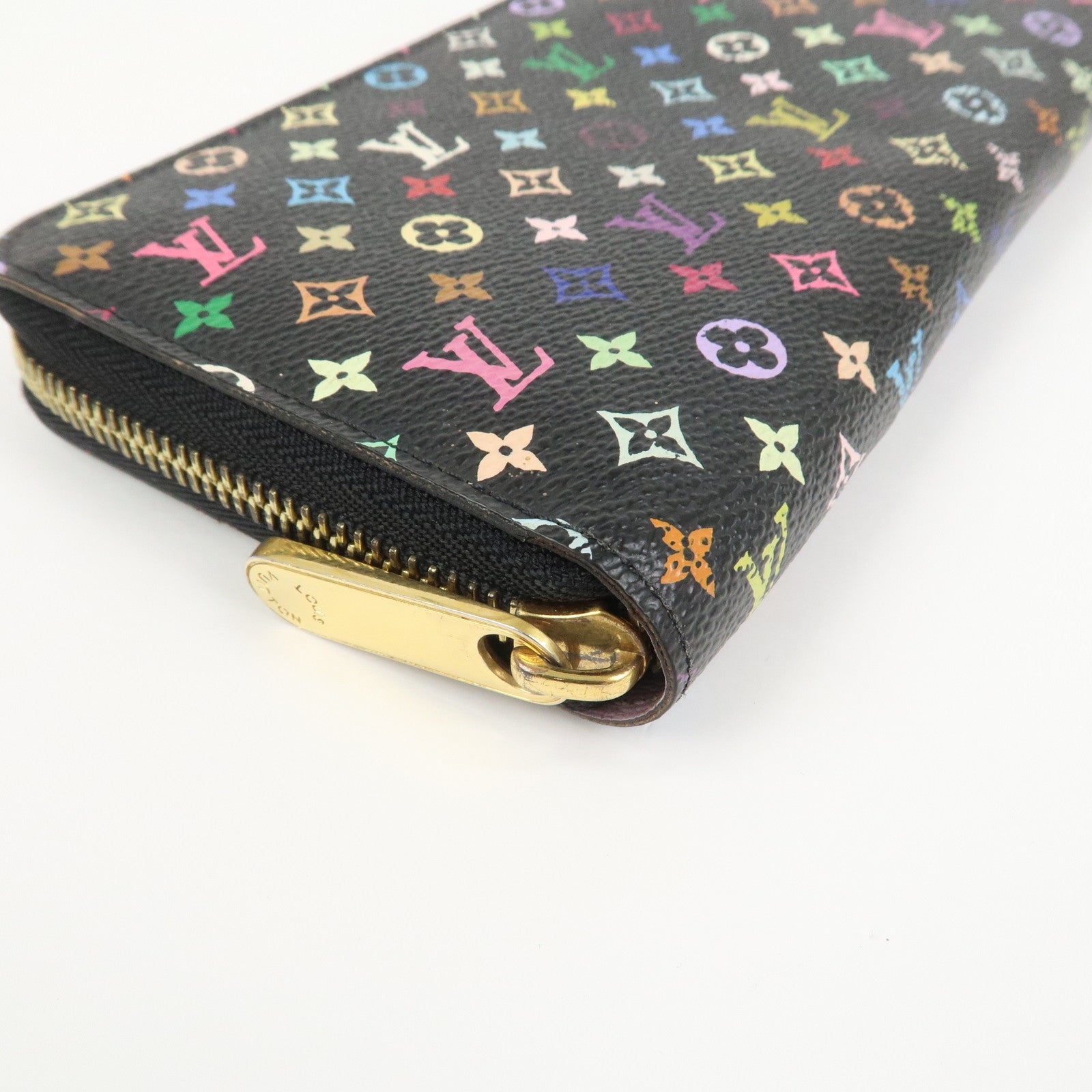 Louis Vuitton Monogram Multi Color Zippy Wallet Violet M60275
