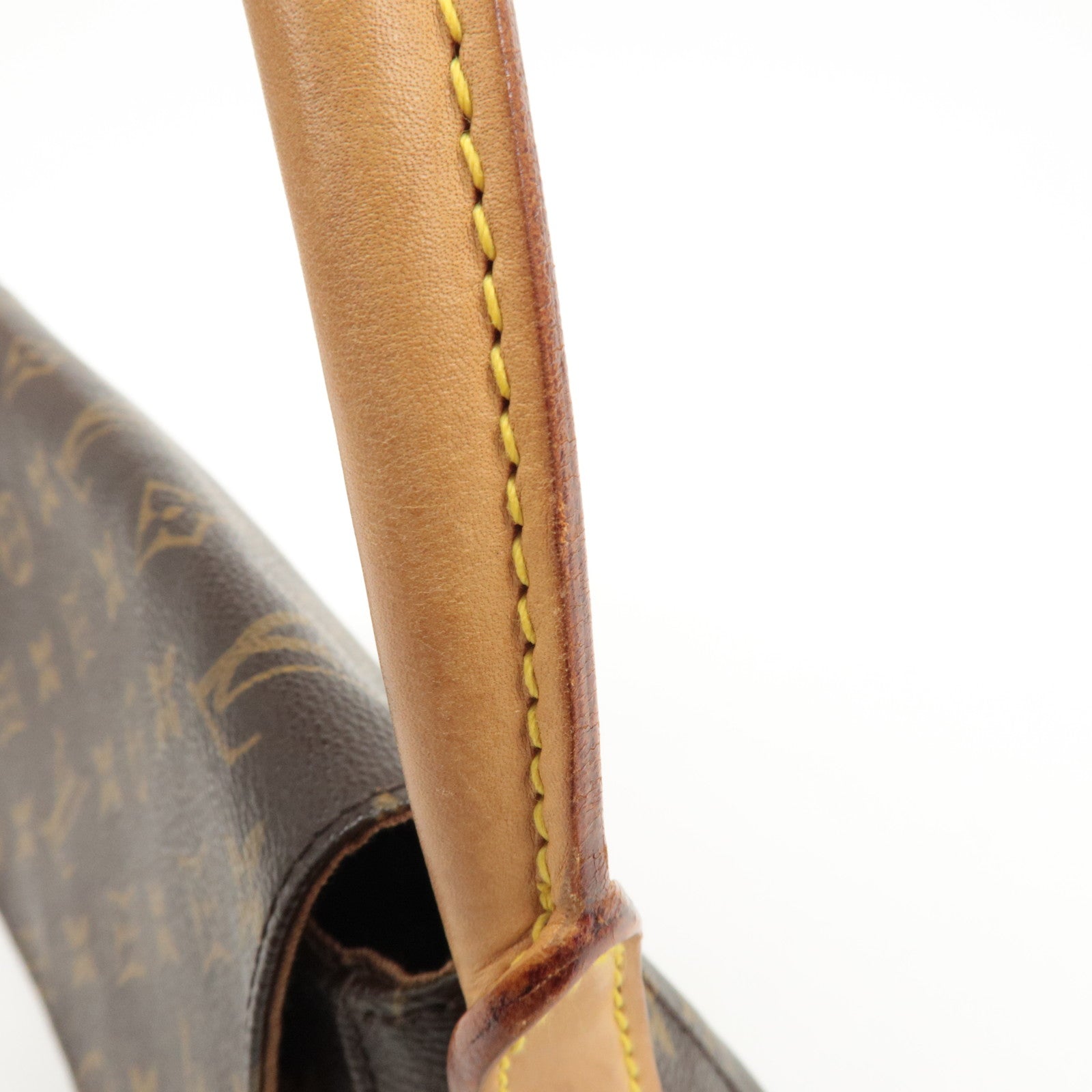 Louis Vuitton Monogram Mini Looping Shoulder Bag Brown M51147 Used