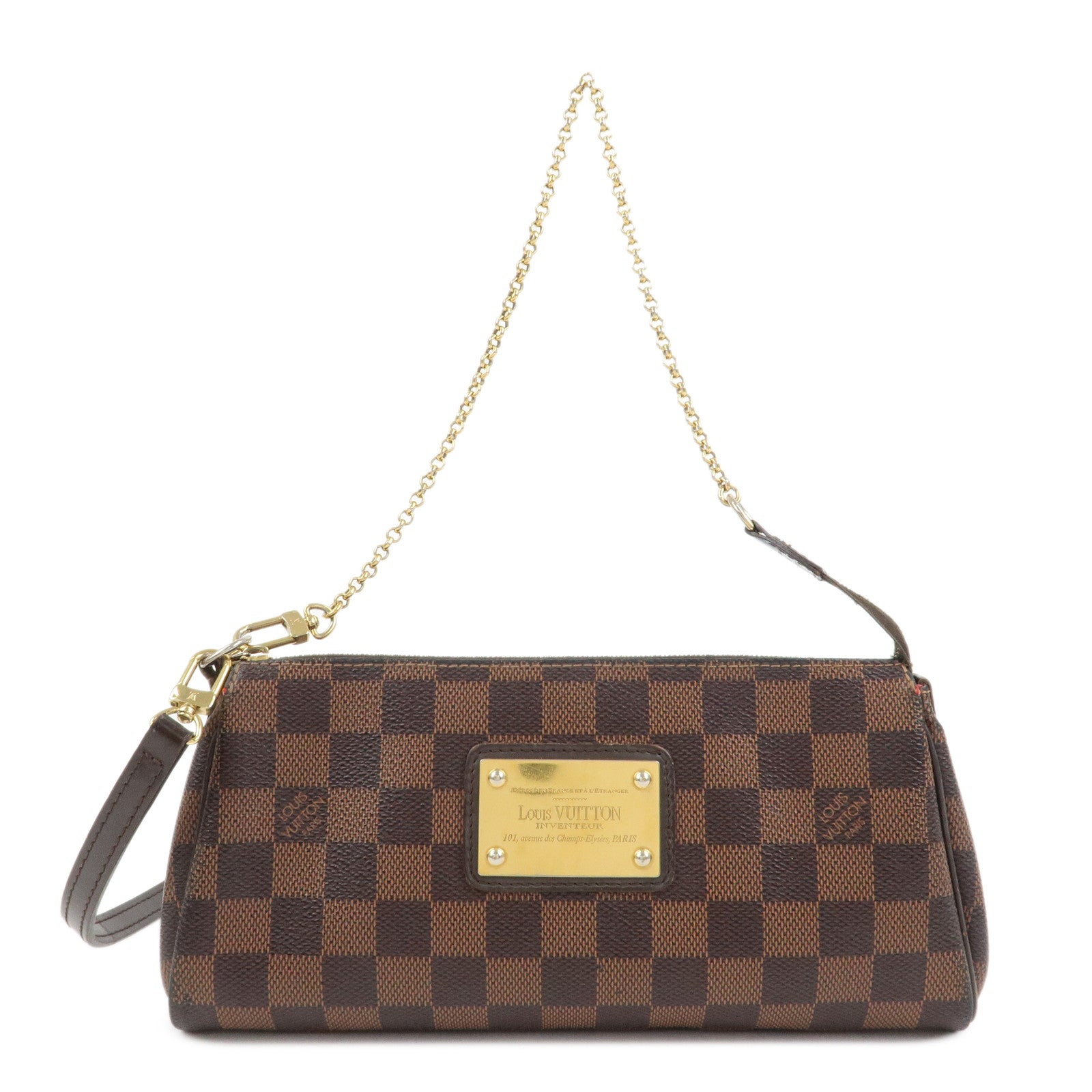 Louis Vuitton Damier Eva 2Way Bag Shoulder Bag Hand Bag Brown N55213
