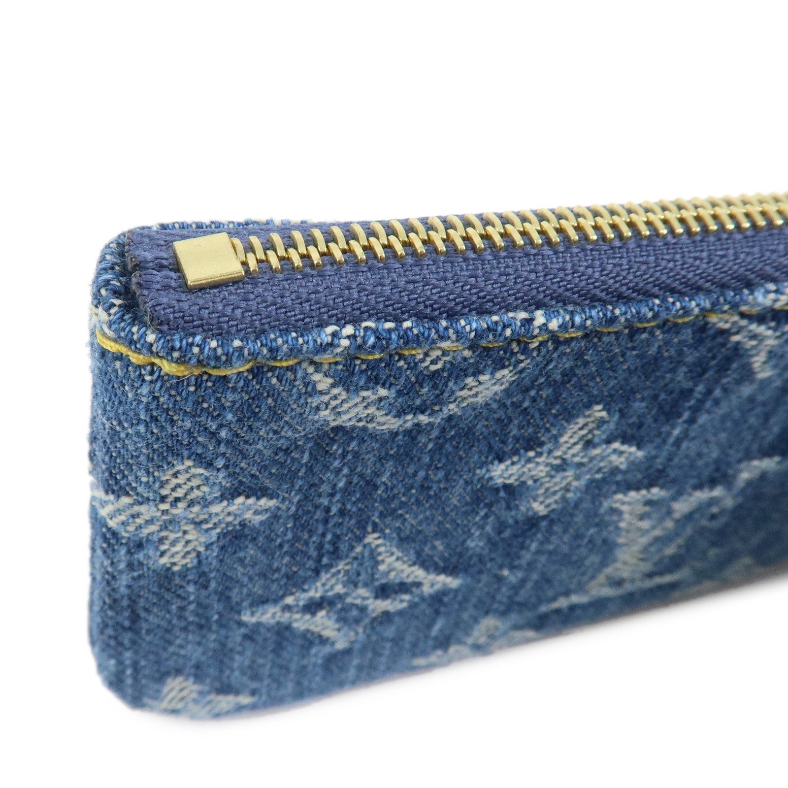 Louis Vuitton Monogram Denim LV×TM Pochette Cles Coin Case M14938
