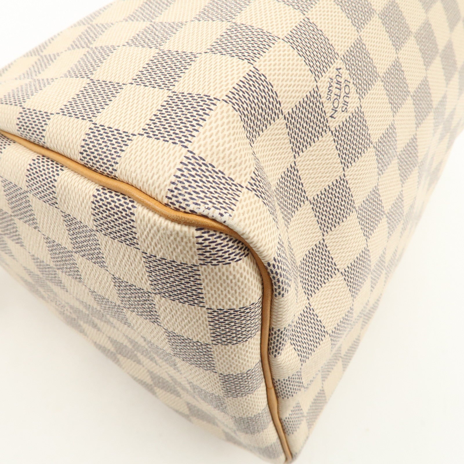 Louis Vuitton Damier Azur Speedy 30 Hand Bag Boston Bag N41533 Used