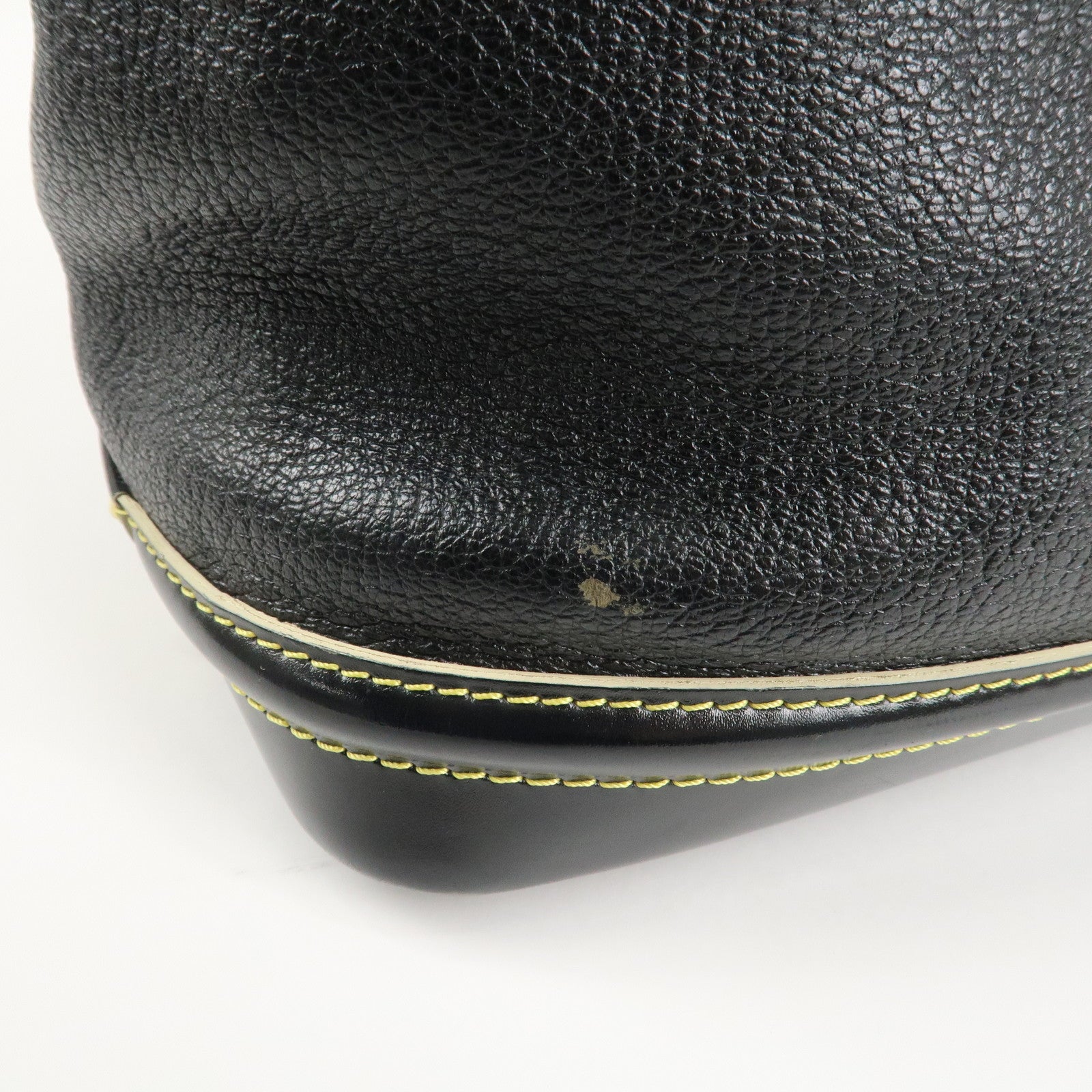 Louis Vuitton Suhali LockIt PM Hand Bag Tote Bag Black M91888 Used