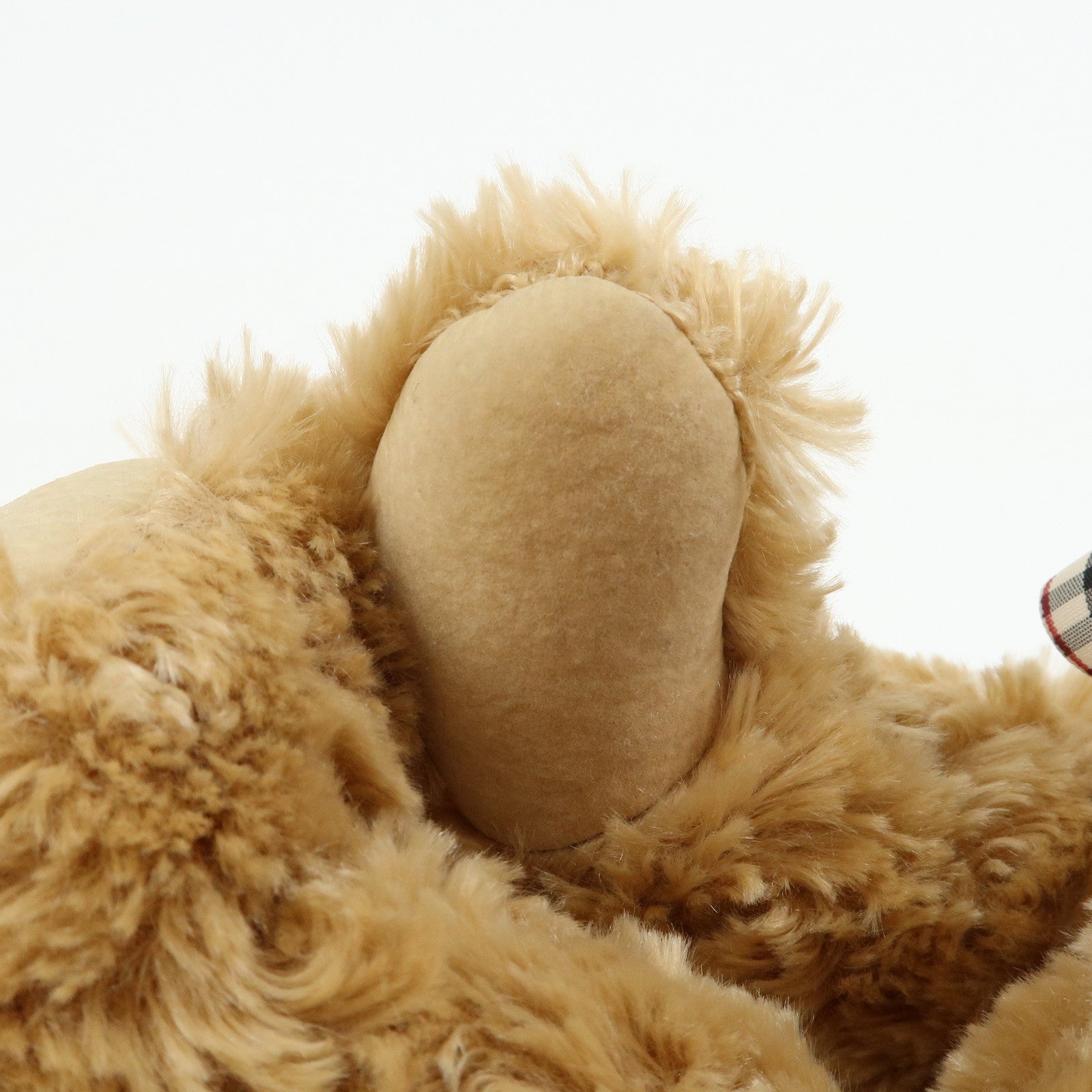 BURBERRY Nova Plaid Polyester Teddy Bear Brown