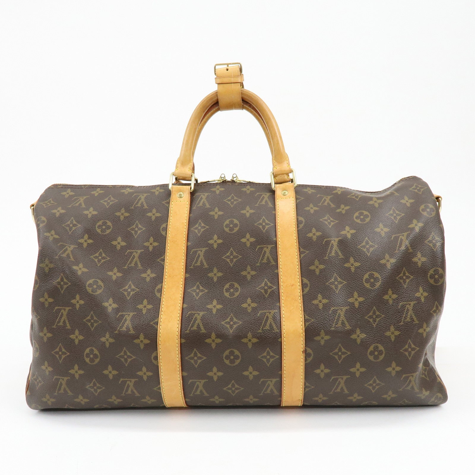 Louis Vuitton Monogram Keep All Bandouliere 50 Boston Bag M41416