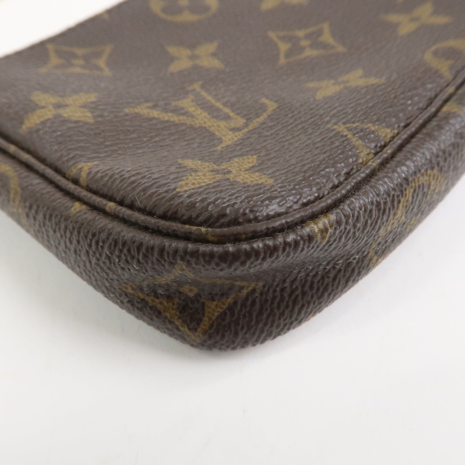 Louis Vuitton Monogram Mini Pochette Accessoires Hand Bag M58009