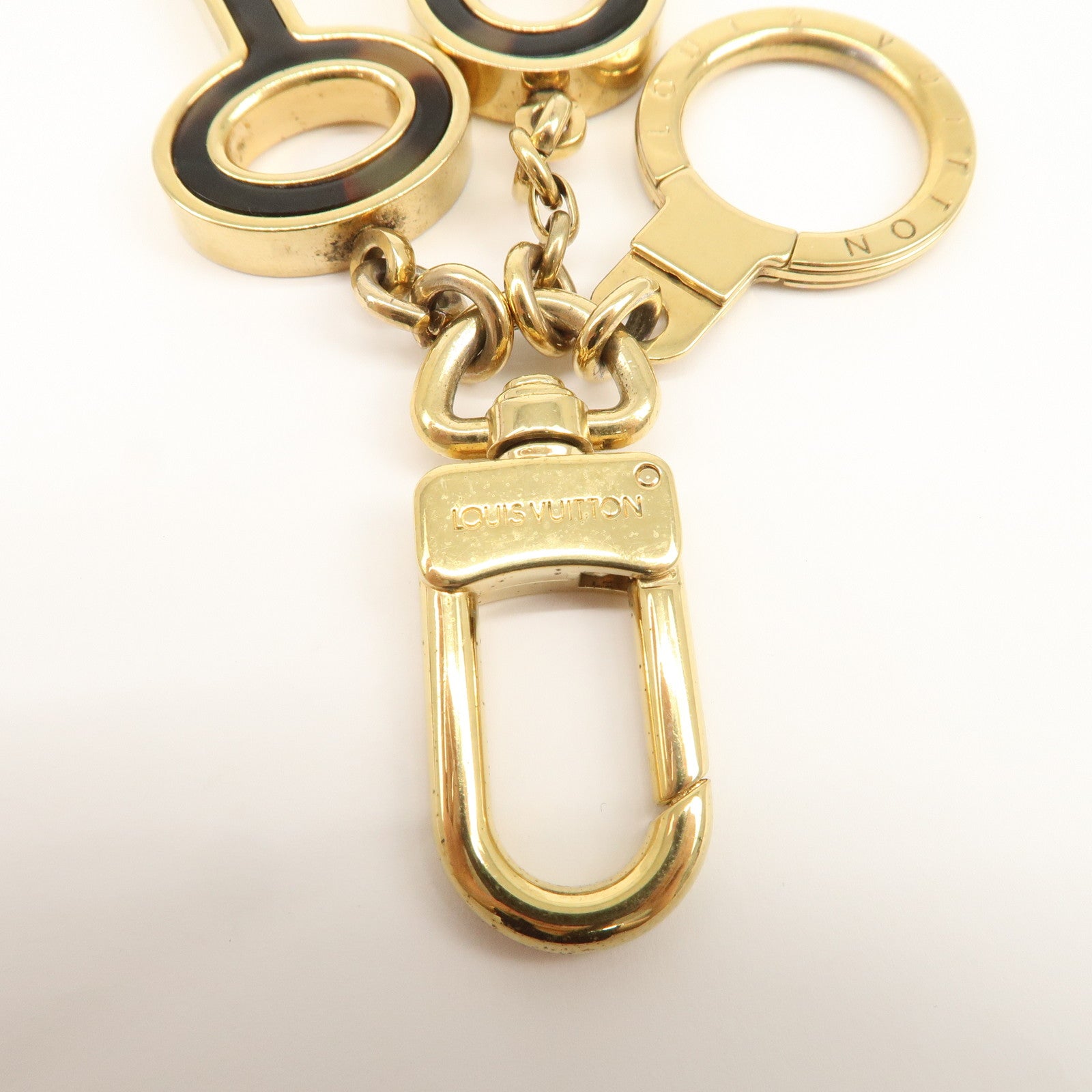Louis Vuitton Porte Cles Confidence Bag Charm Key Chain Gold M65088