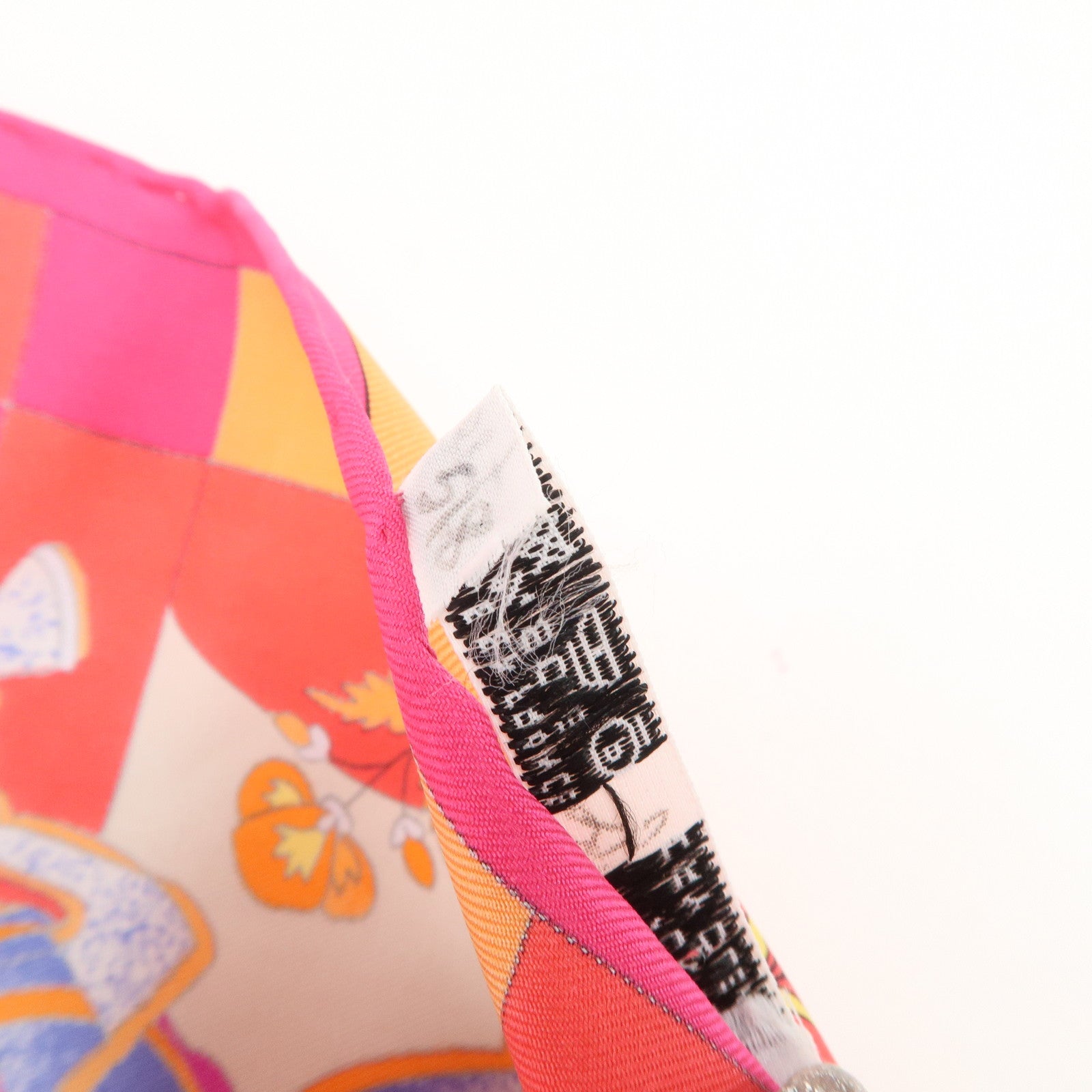 HERMES Carre 90 Silk 100% Scarf Fantaisies Indiennes Pink Red