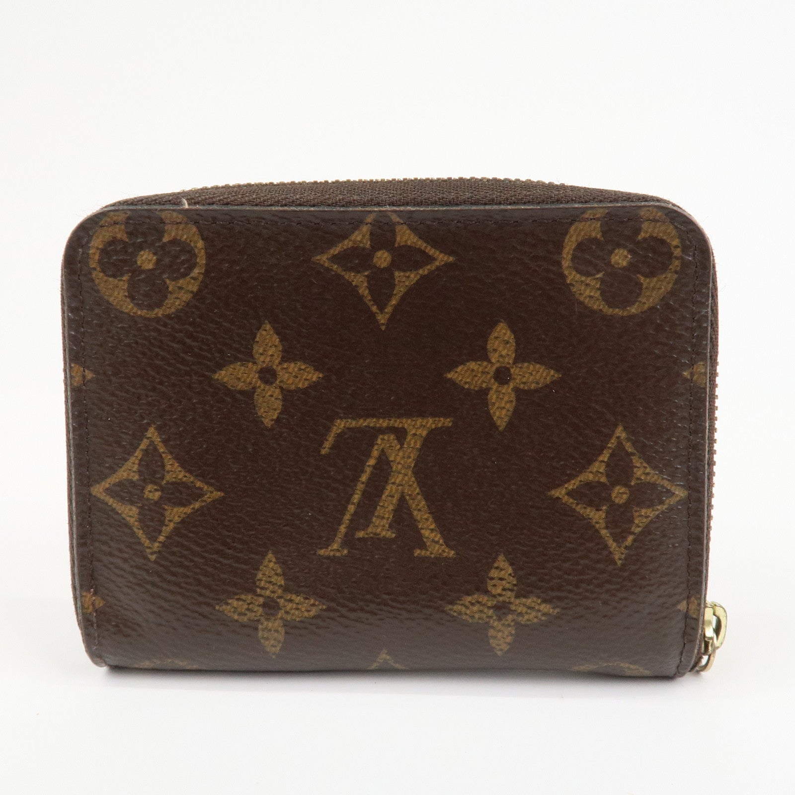Louis Vuitton Monogram Canvas Zippy Coin Purse Wallet Brown M60067