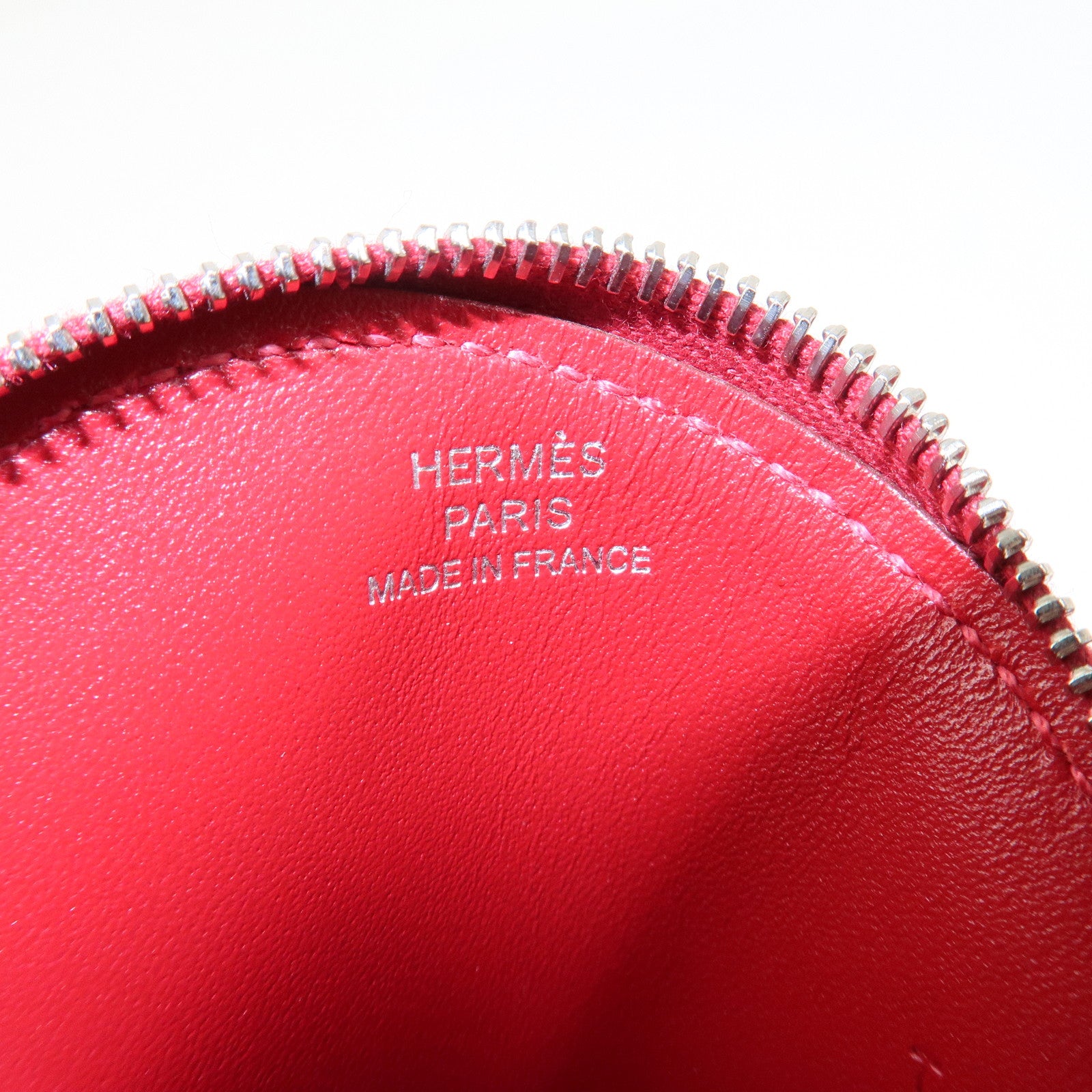 HERMES Tutti Frutti Porte Monnaie Pomme T Stmaped Apple Coin Case