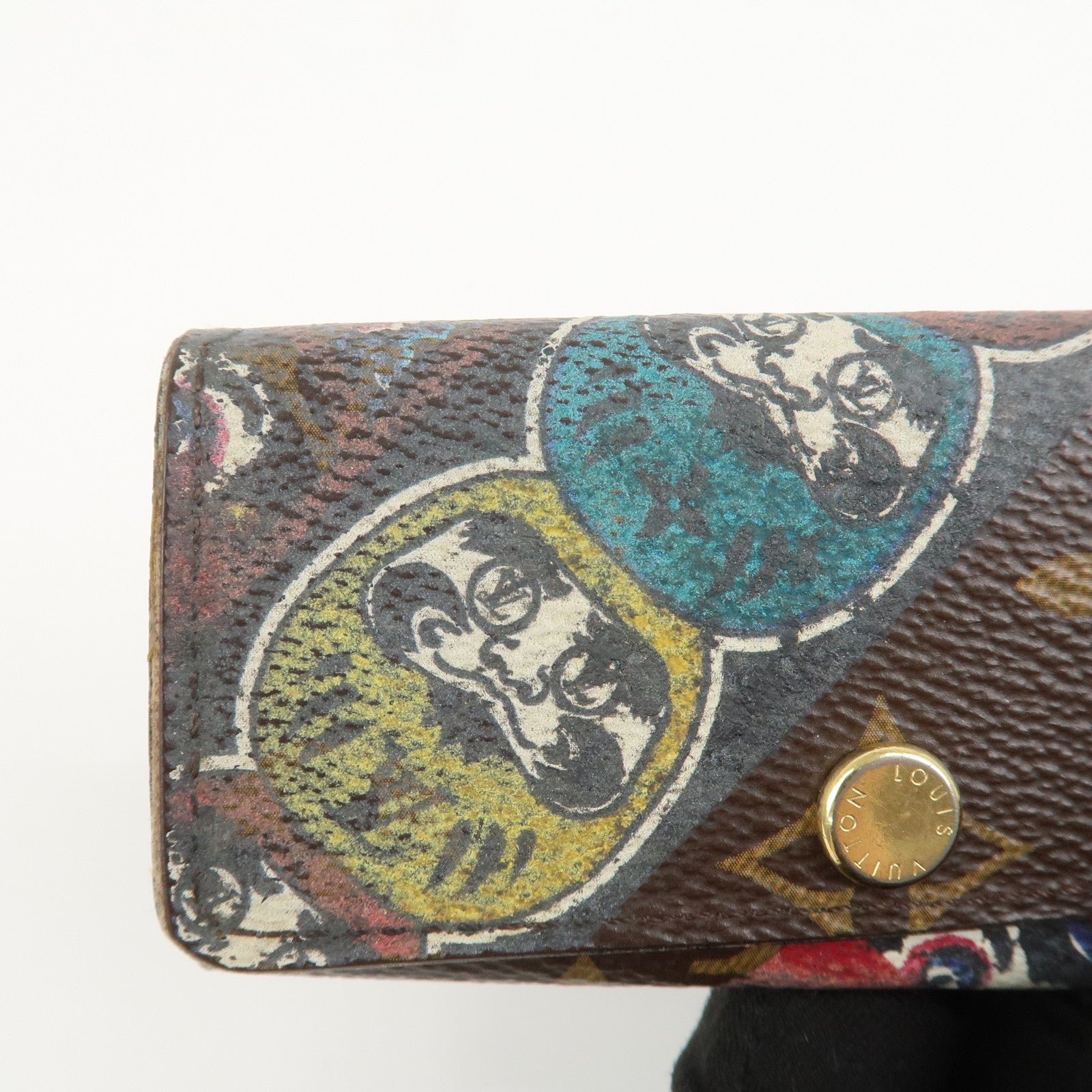 Louis Vuitton Monogram Kansai Yamamoto Multicles 4 Key Case Brown