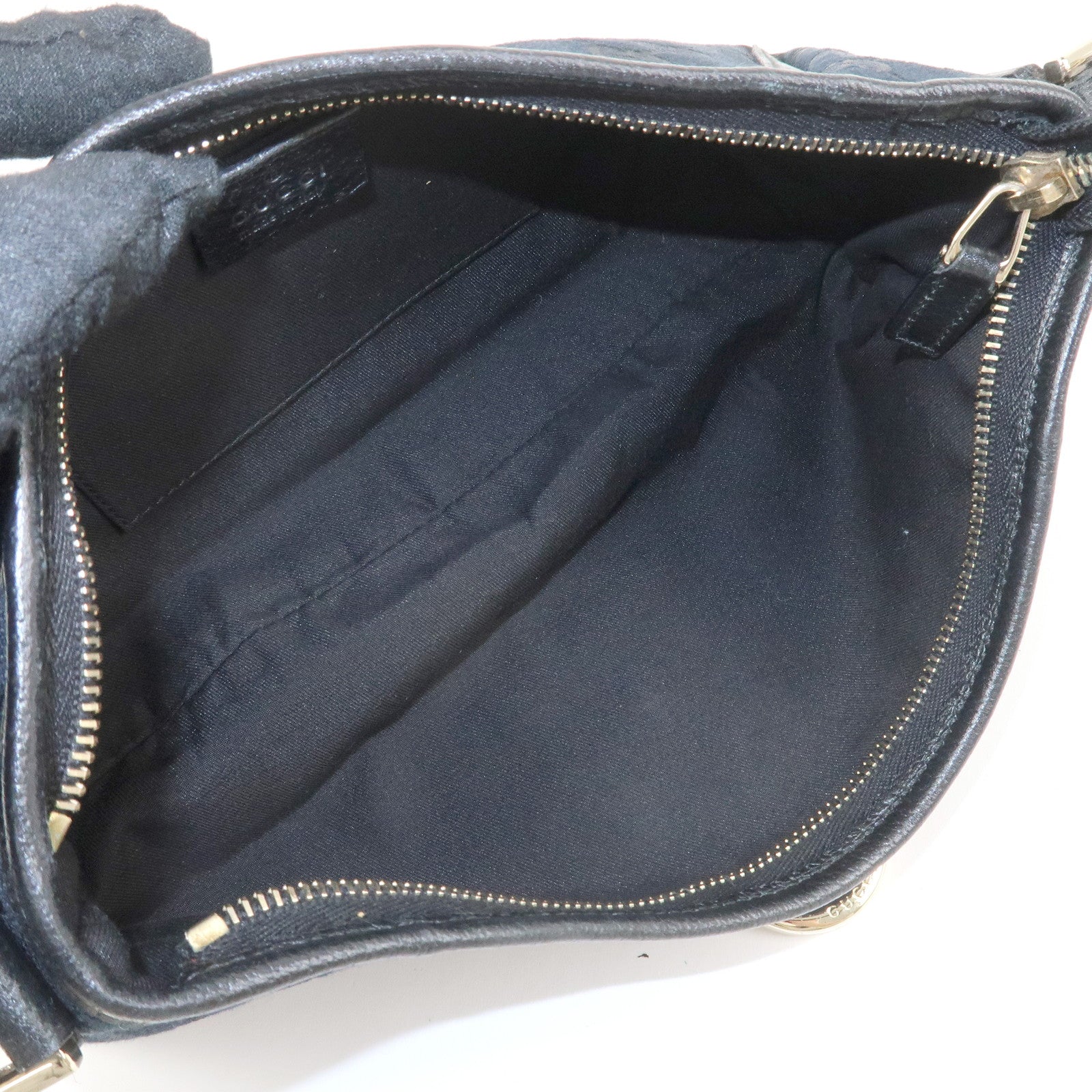 GUCCI Abbey GG Canvas Leather Shoulder Bag 130939