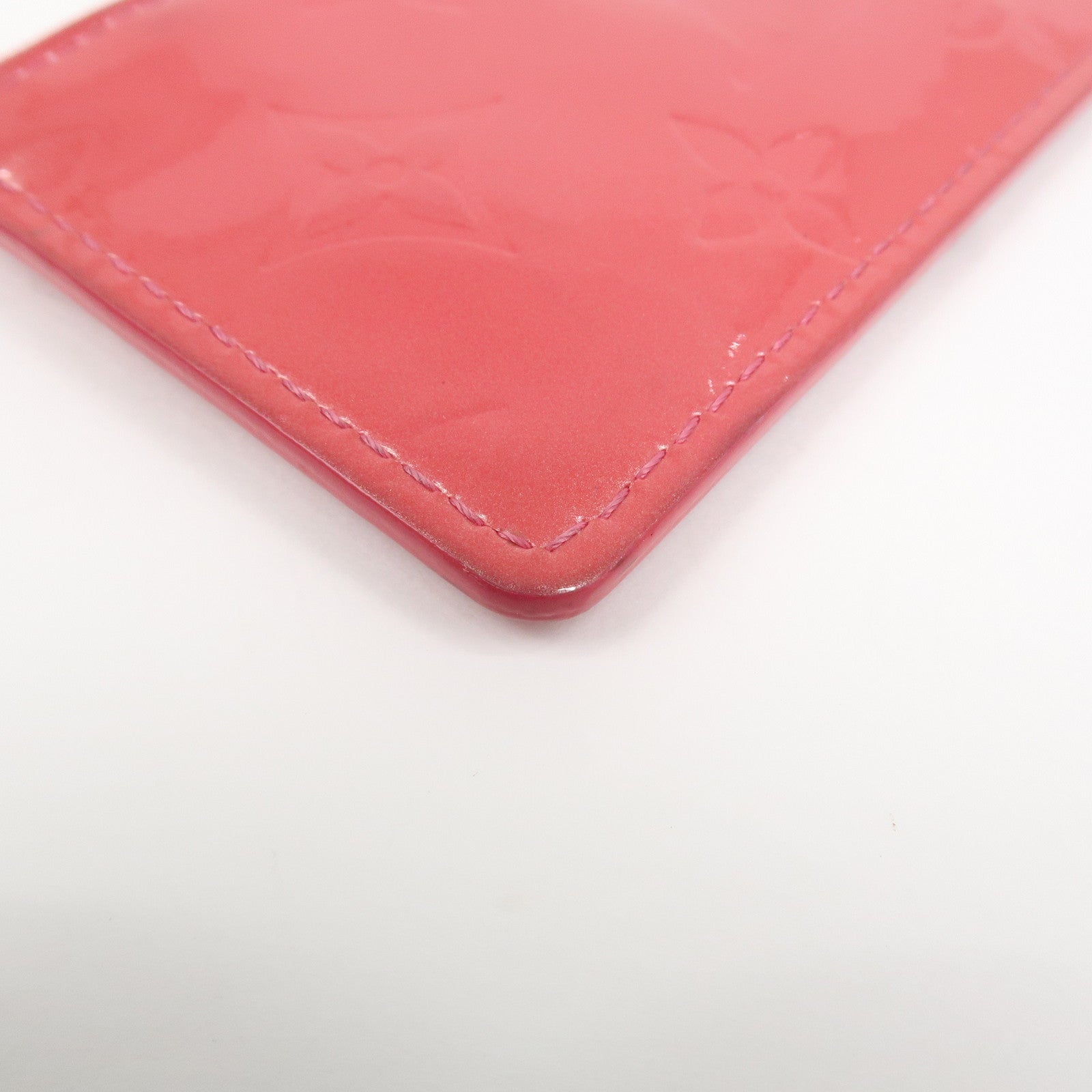 Louis Vuitton Monogram Vernis Pochette Cles Coin Case Pink M9144F