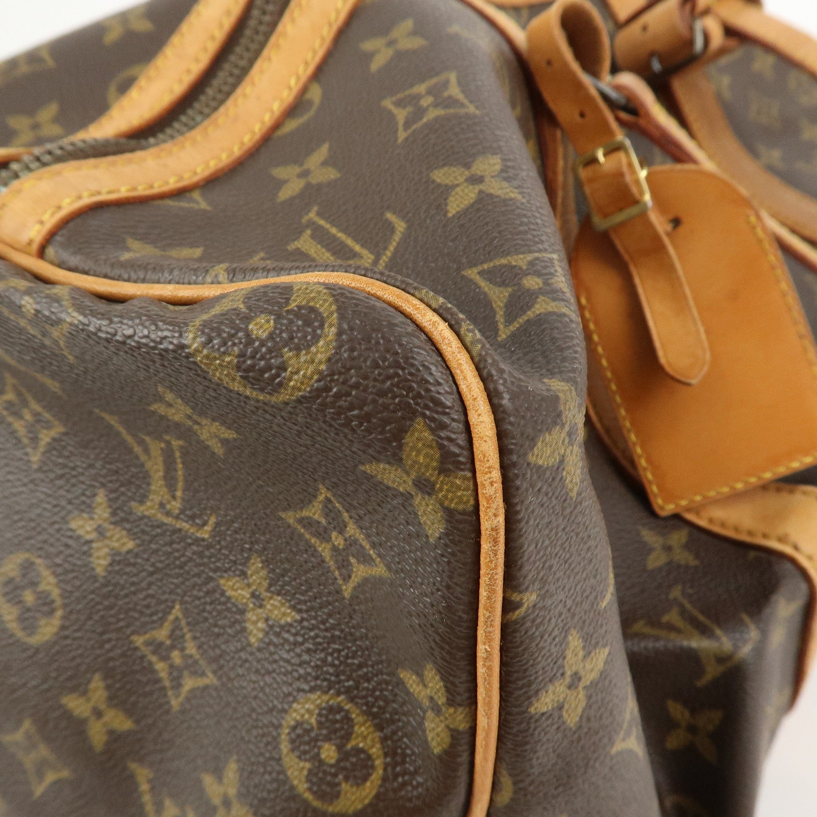 Louis Vuitton Monogram Sac Souple 45 Boston Bag Brown M41624