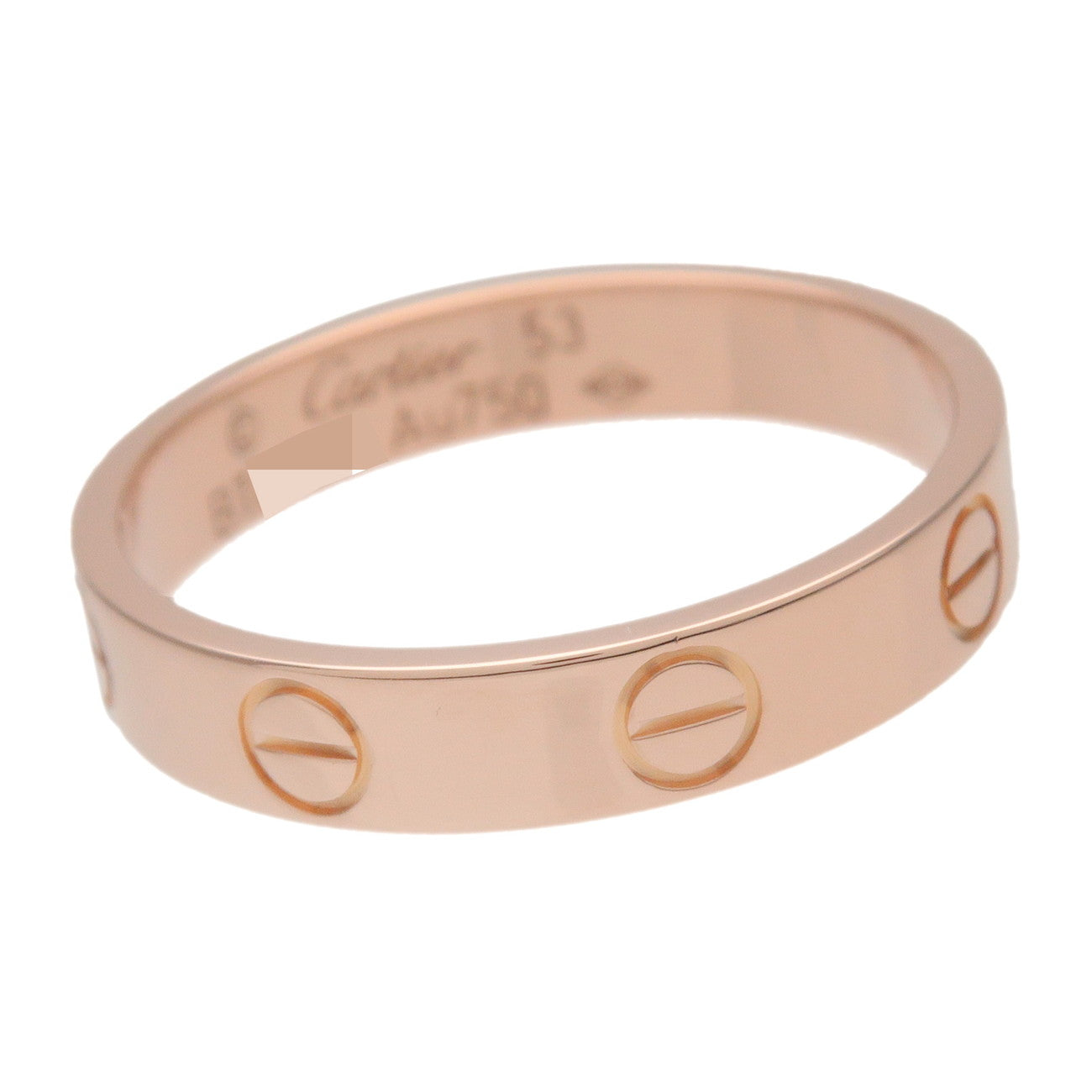 Cartier Mini Love Ring K18 750PG Rose Gold #53 US6.5 EU53 HK14