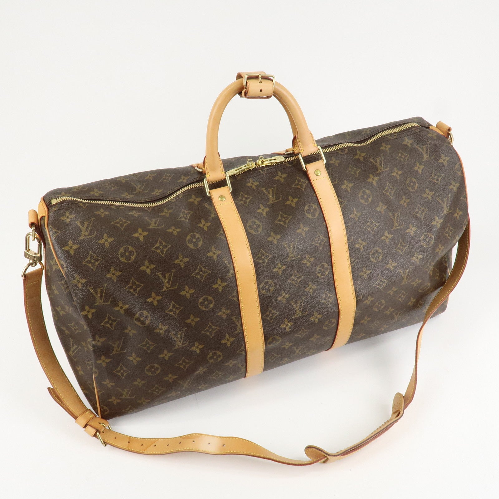 Louis Vuitton Monogram Keep All Bandouliere 55 Boston Bag M41414 Used